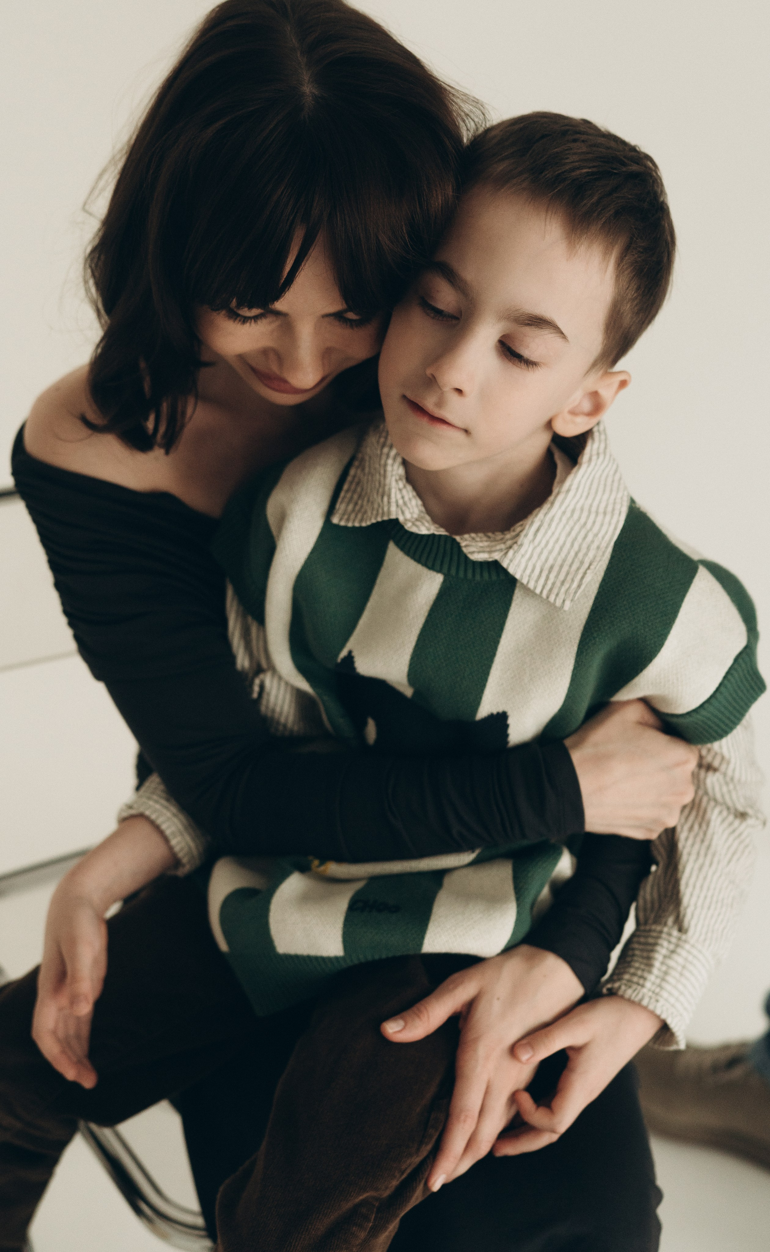 Студийная семейная фотосессия. Семейный, ньюборн фотограф, фотограф на роды в Москве, Виктория Тюльдюкова