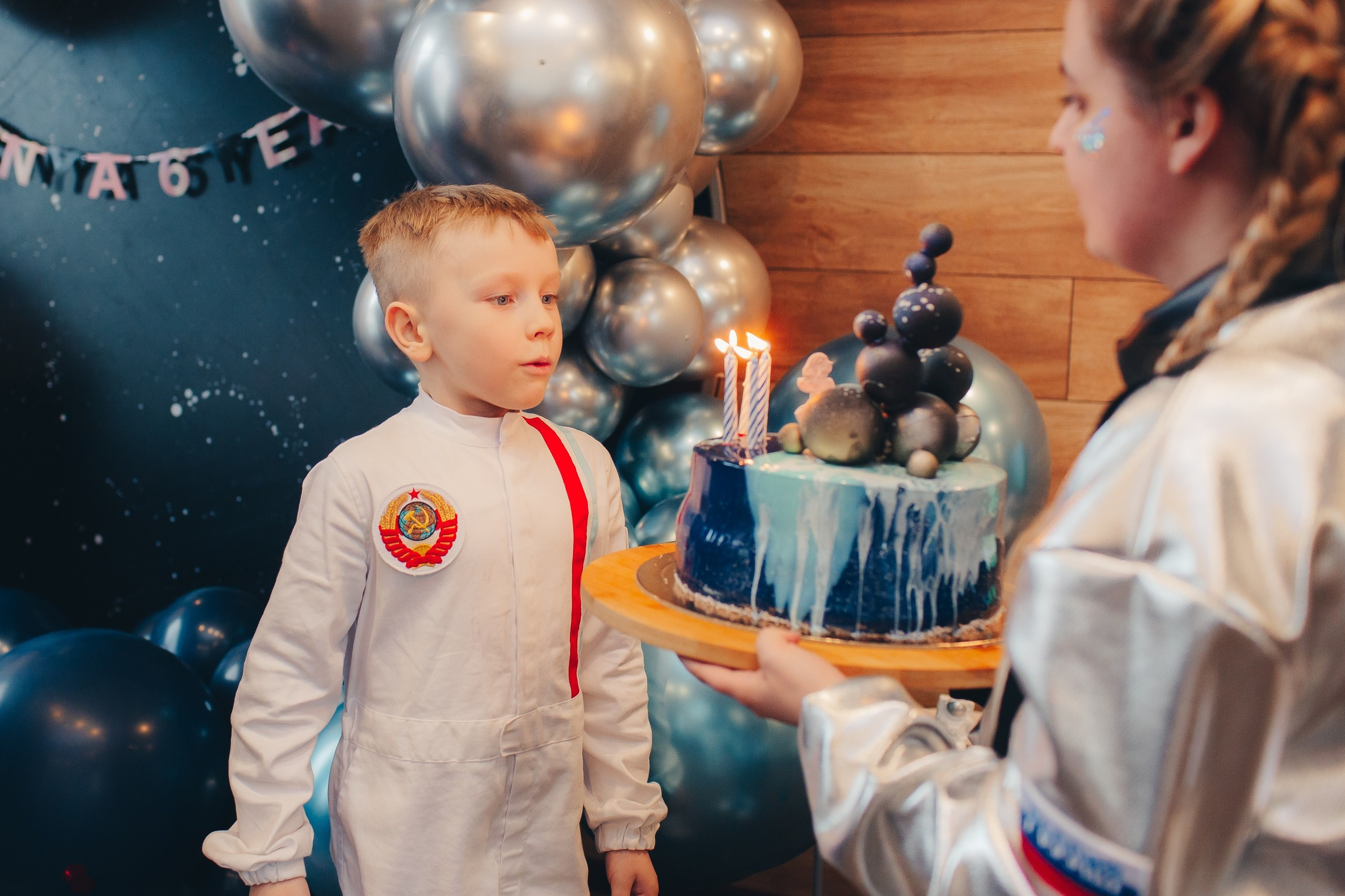 Фотосессия дня рождения в космическом стиле. Фотограф Евгения Мальцева, Архангельск