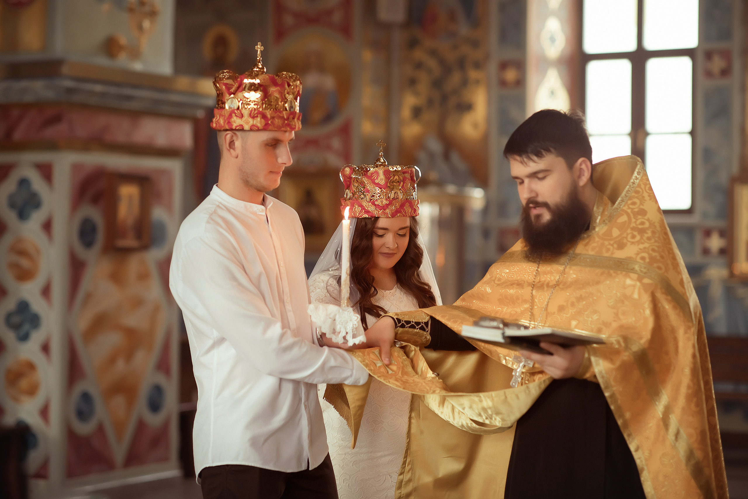 Венчание Полина и Романа Храм Всецарица. Фотограф на крещение и венчание