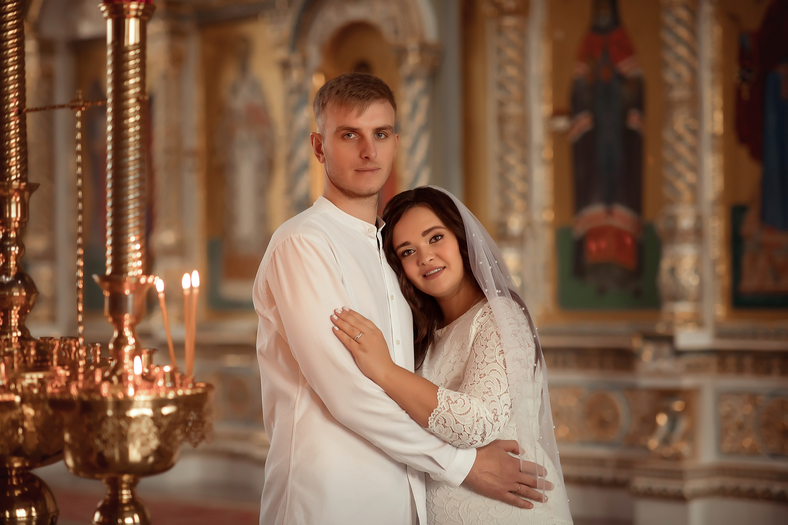 Венчание Полина и Романа Храм Всецарица. Фотограф на крещение и венчание