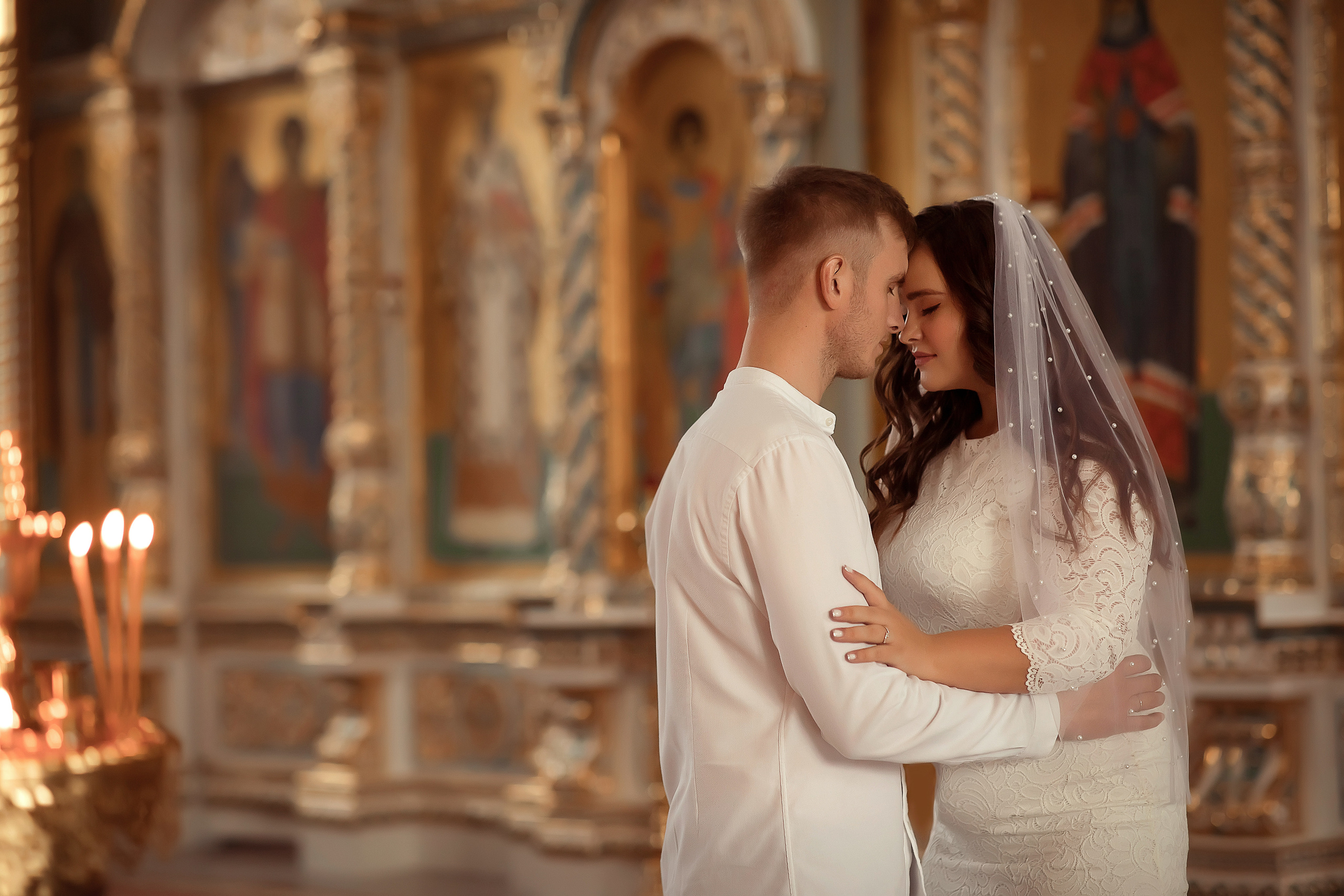 Венчание Полина и Романа Храм Всецарица. Фотограф на крещение и венчание