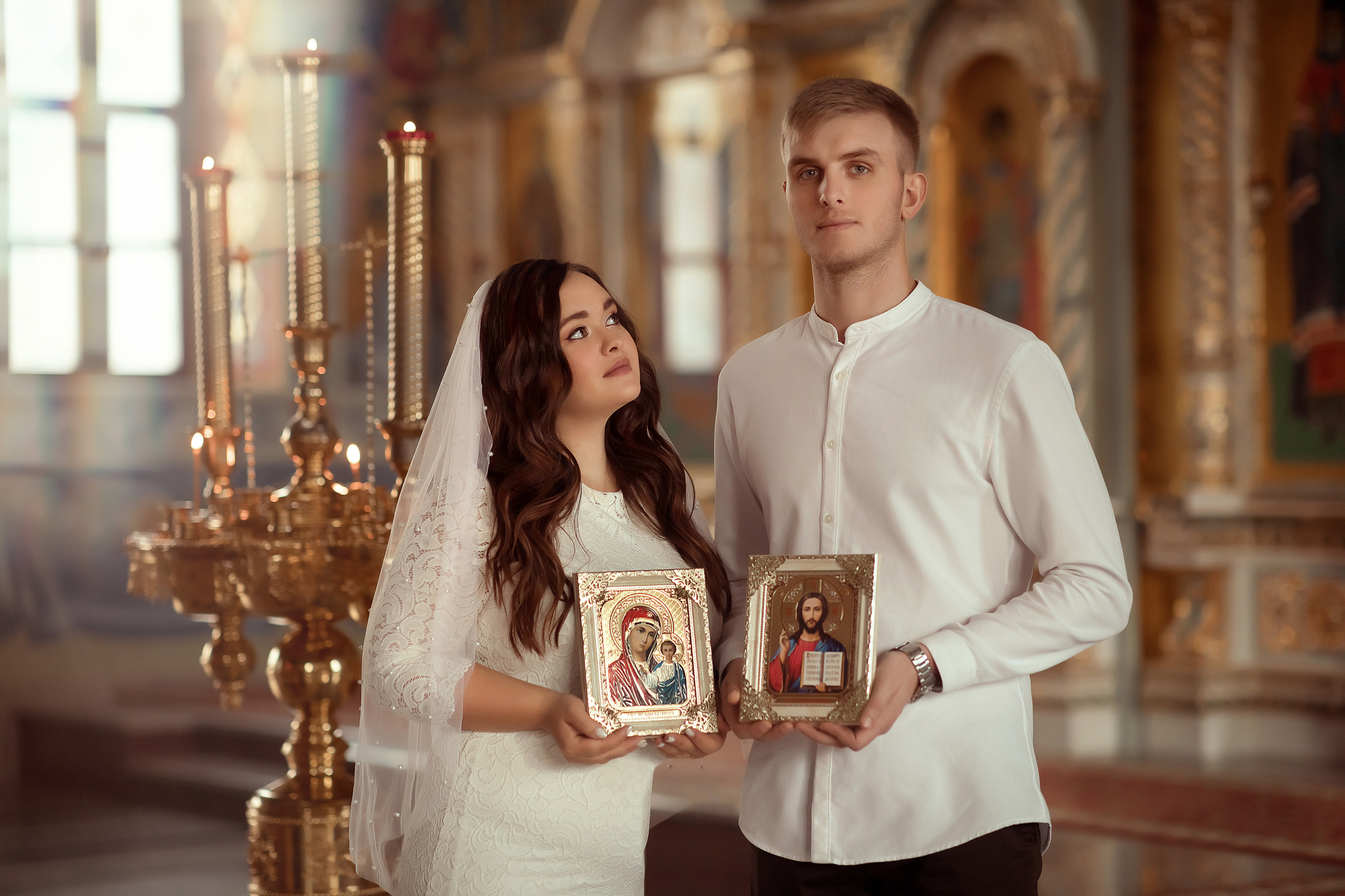 Венчание Полина и Романа Храм Всецарица. Фотограф на крещение и венчание