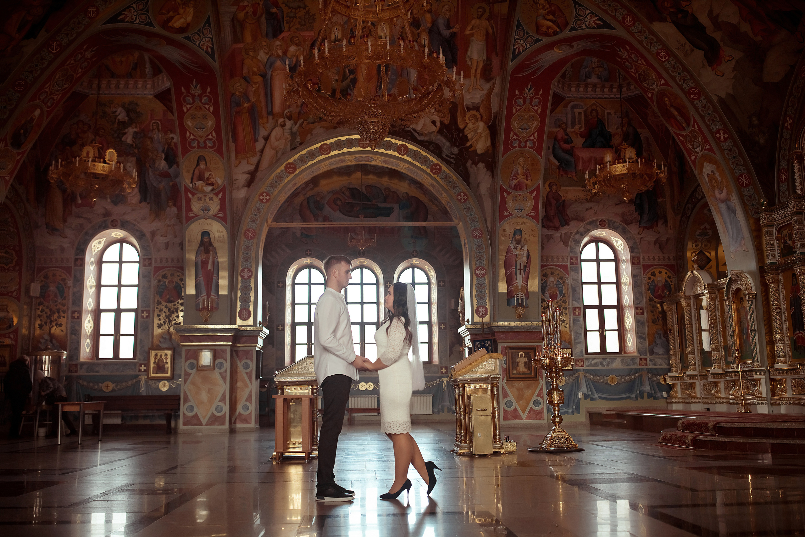Венчание Полина и Романа Храм Всецарица. Фотограф на крещение и венчание