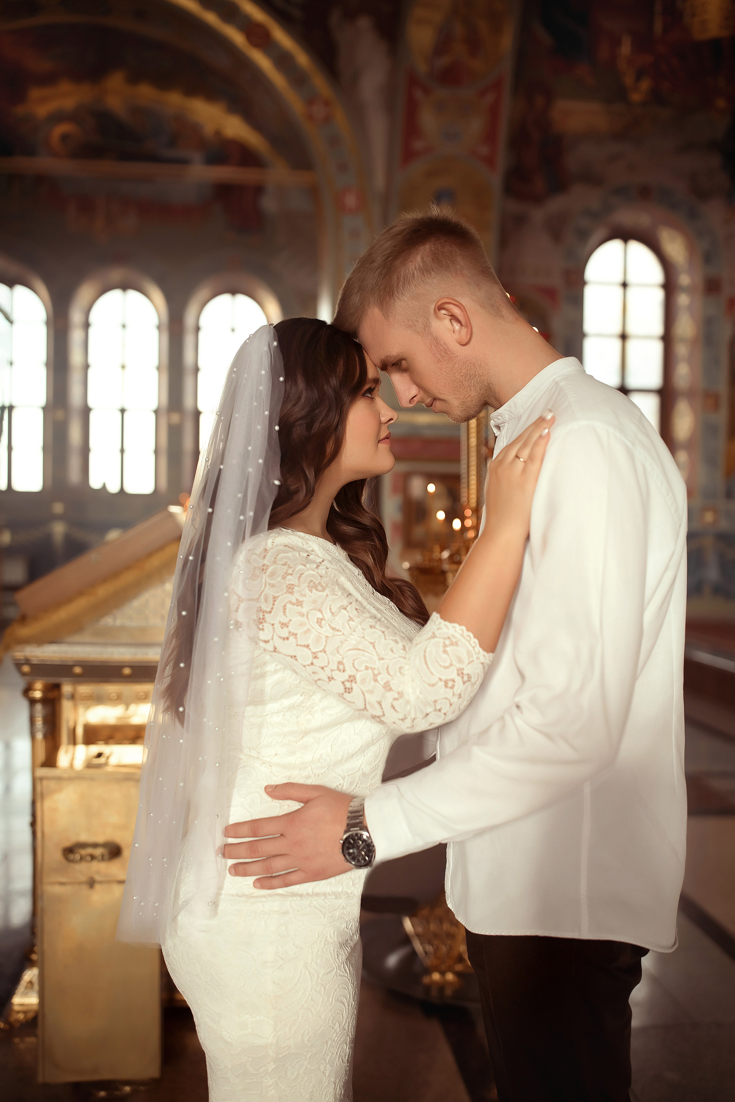 Венчание Полина и Романа Храм Всецарица. Фотограф на крещение и венчание