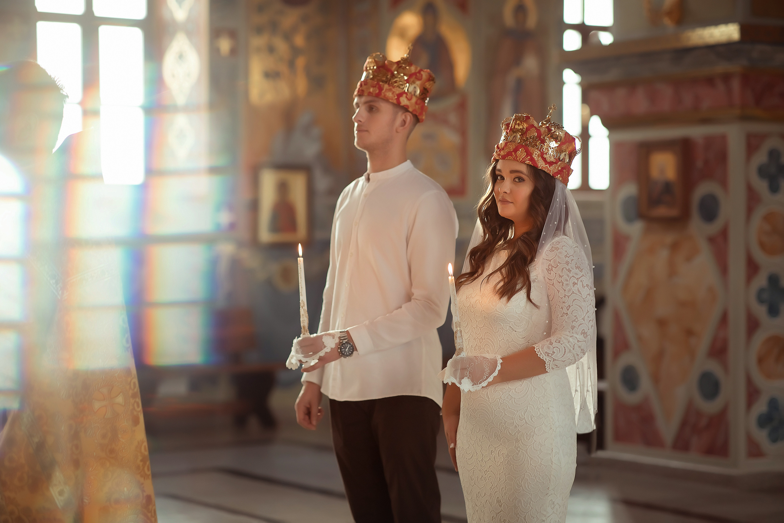 Венчание Полина и Романа Храм Всецарица. Фотограф на крещение и венчание