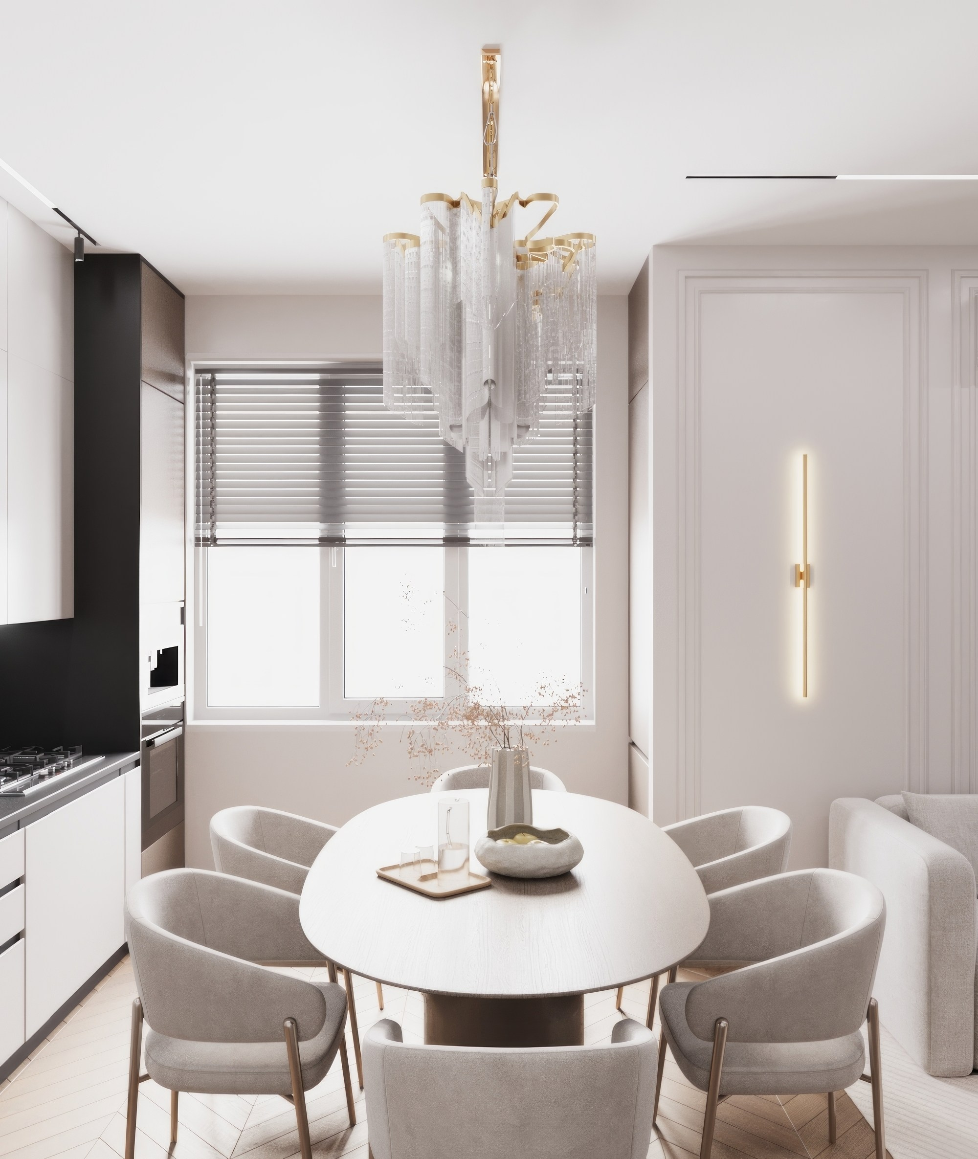 Квартира — Минимализм с элементами классики. Мансур Гусейнов дизайнер интерьеров г. Махачкала