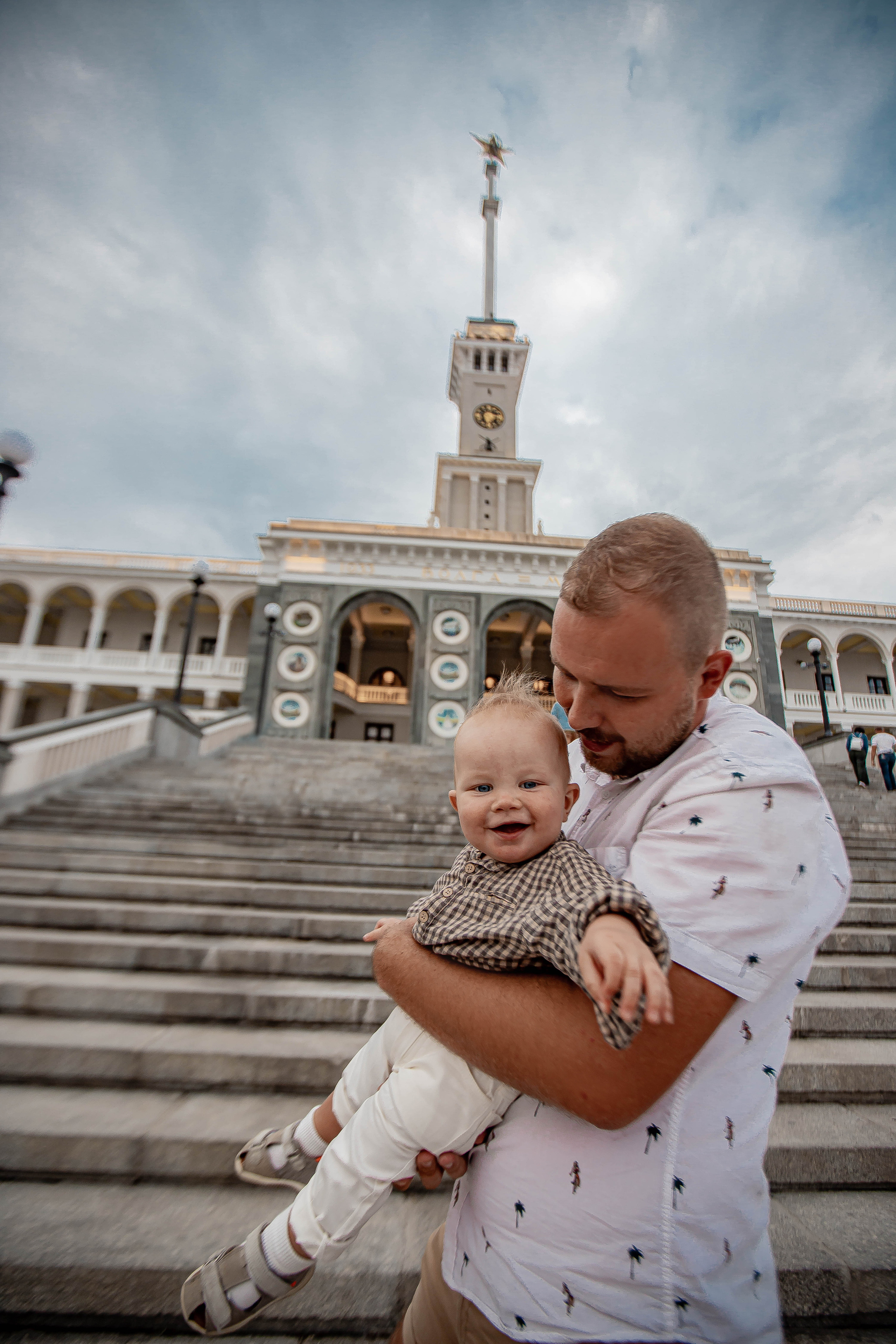Family.Речной вокзал. Фотограф