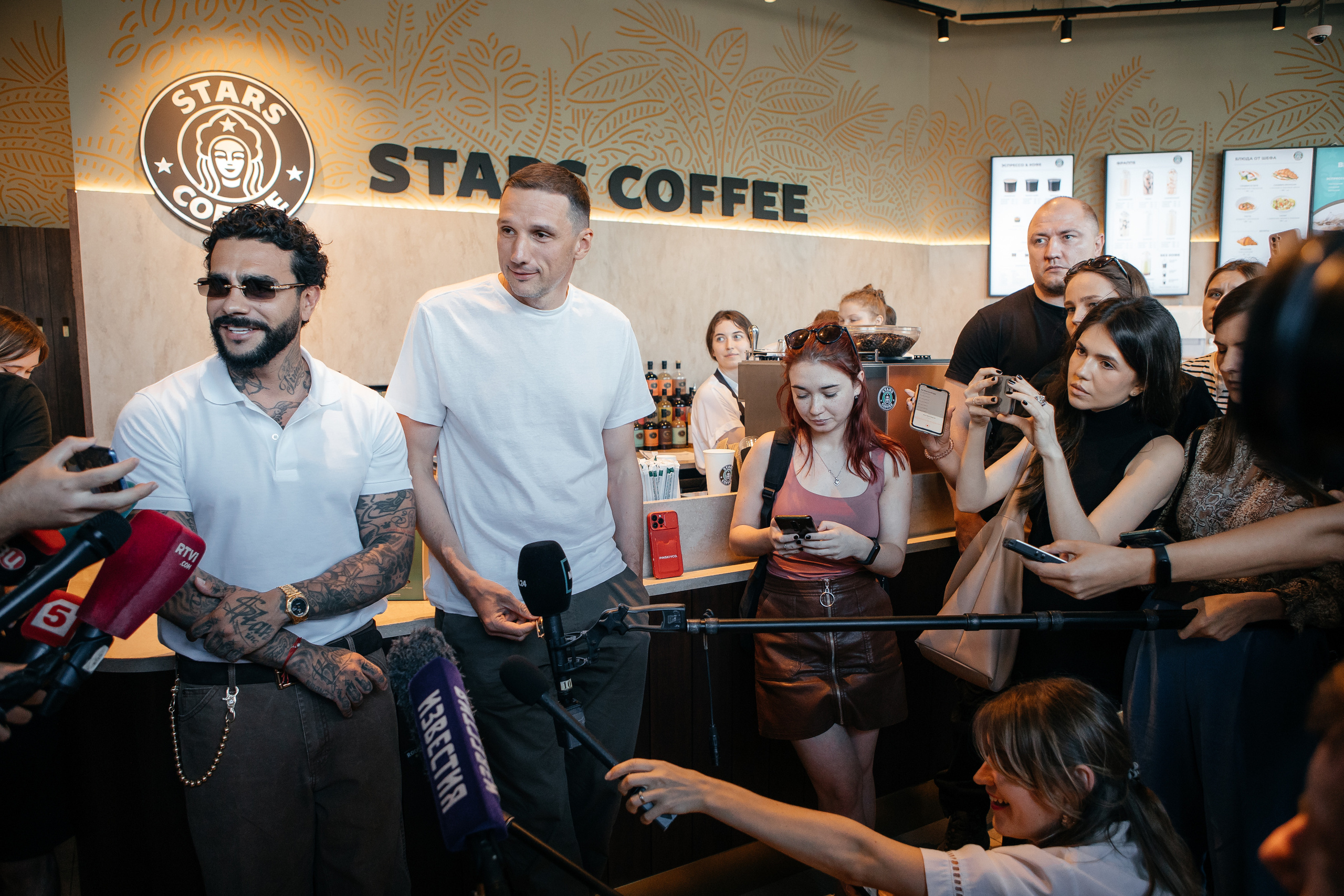 Открытие первой кофейни сети Stars Coffee. Светский фотограф — Анисина Ирина