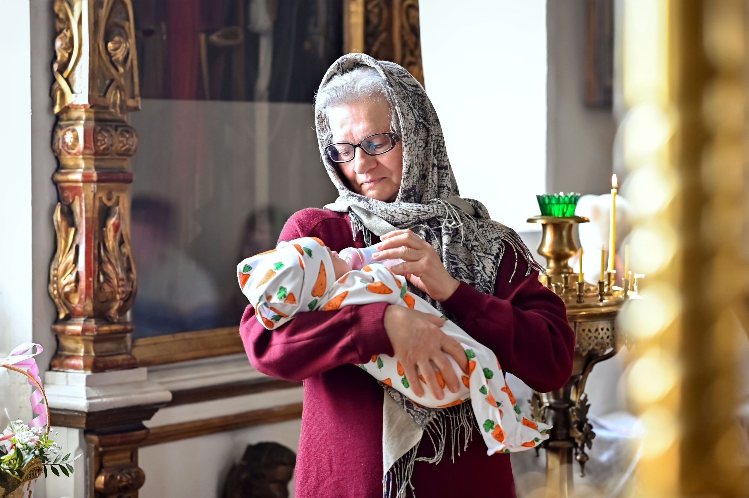 Крещение Александры. Семейный фотограф в г. Воскресенск Наталия Молева