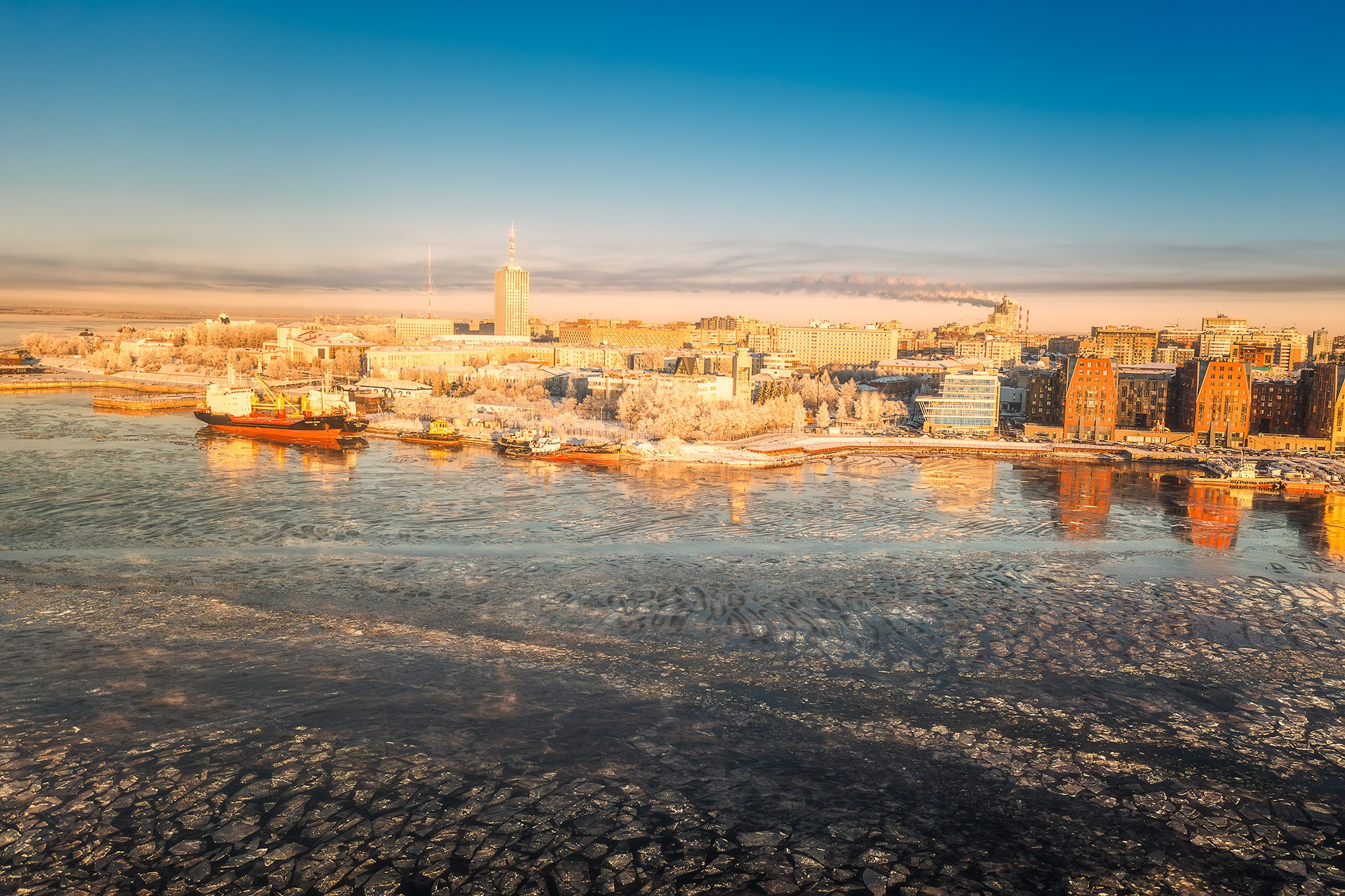 Город. Аэросъемка в Архангельске, Александр Ермолин
