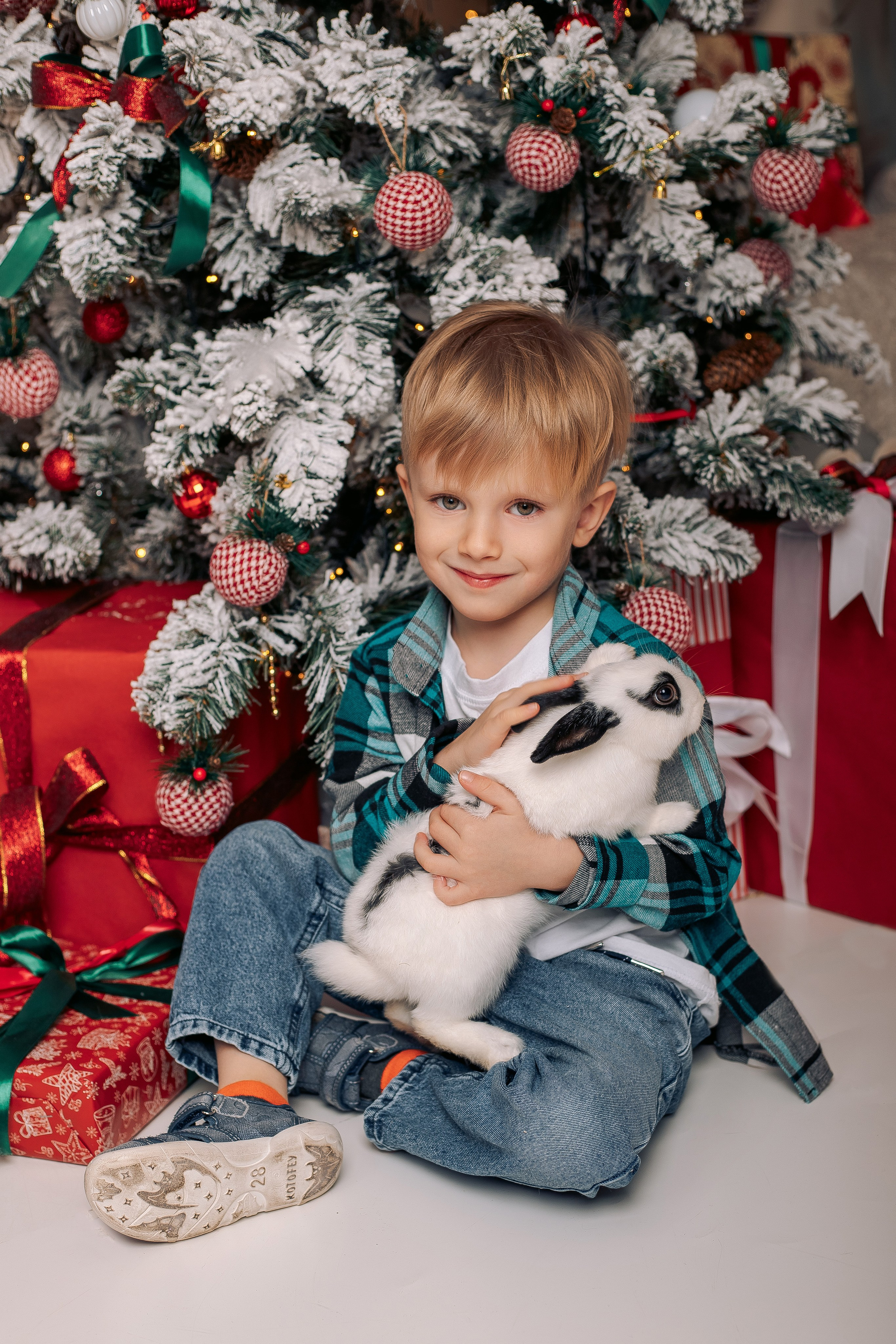 Новогодняя фотосессия фотодень спб с кроликами. Фотограф в Санкт-Петербурге, Анна Скворцова