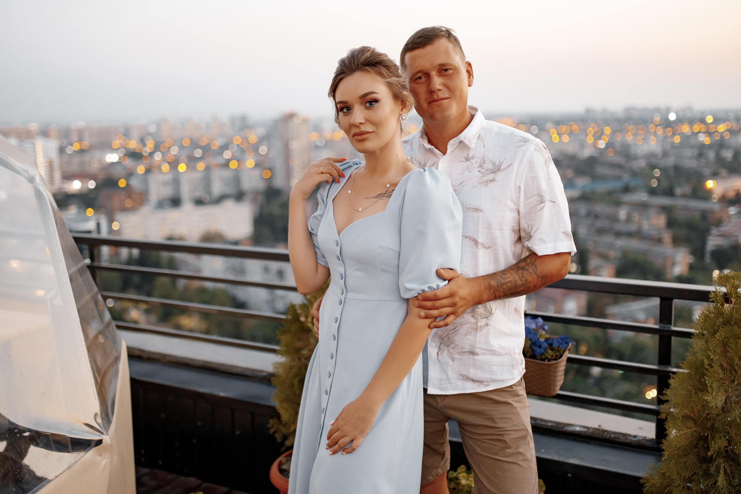 День рождения Марины на террасе. Фотограф Виталий Вязьмикин