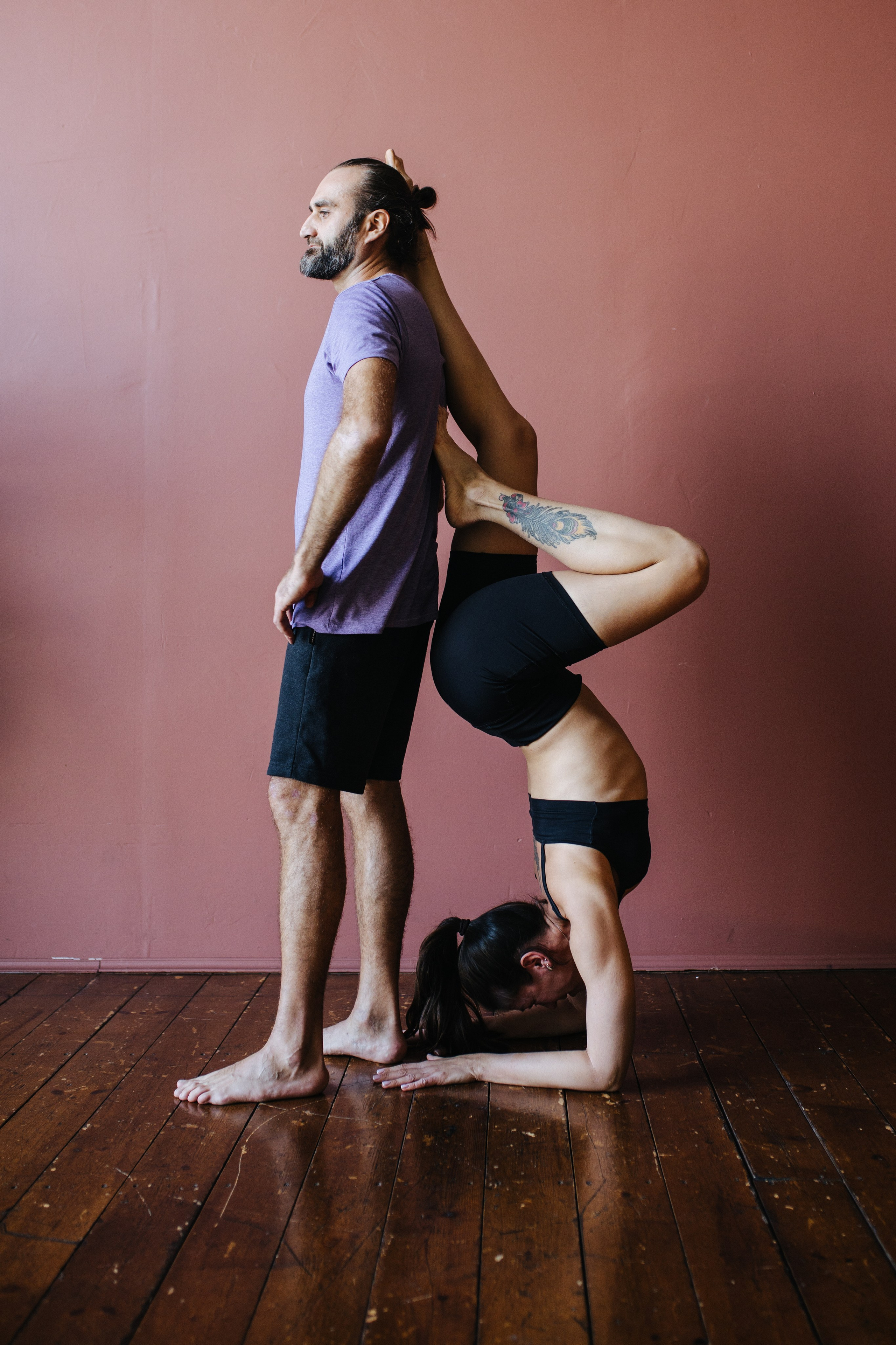 Алёна и Андрей, йога. Портретный и лайфстайл фотограф в Москве Катерина Медведева