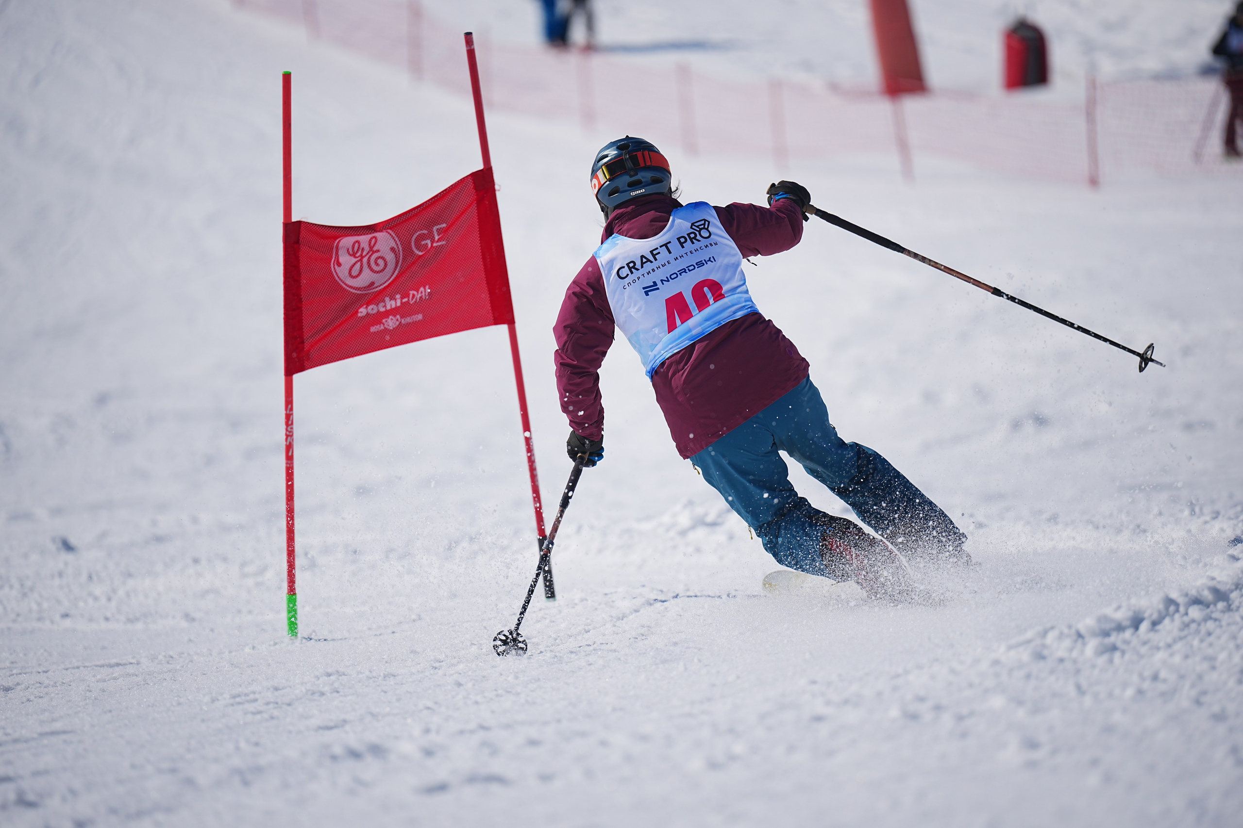 Шуколово. Открытое Первенство МФТИ по горным лыжам. GS, Telemark, 2024. Фотограф Студитский Евгений