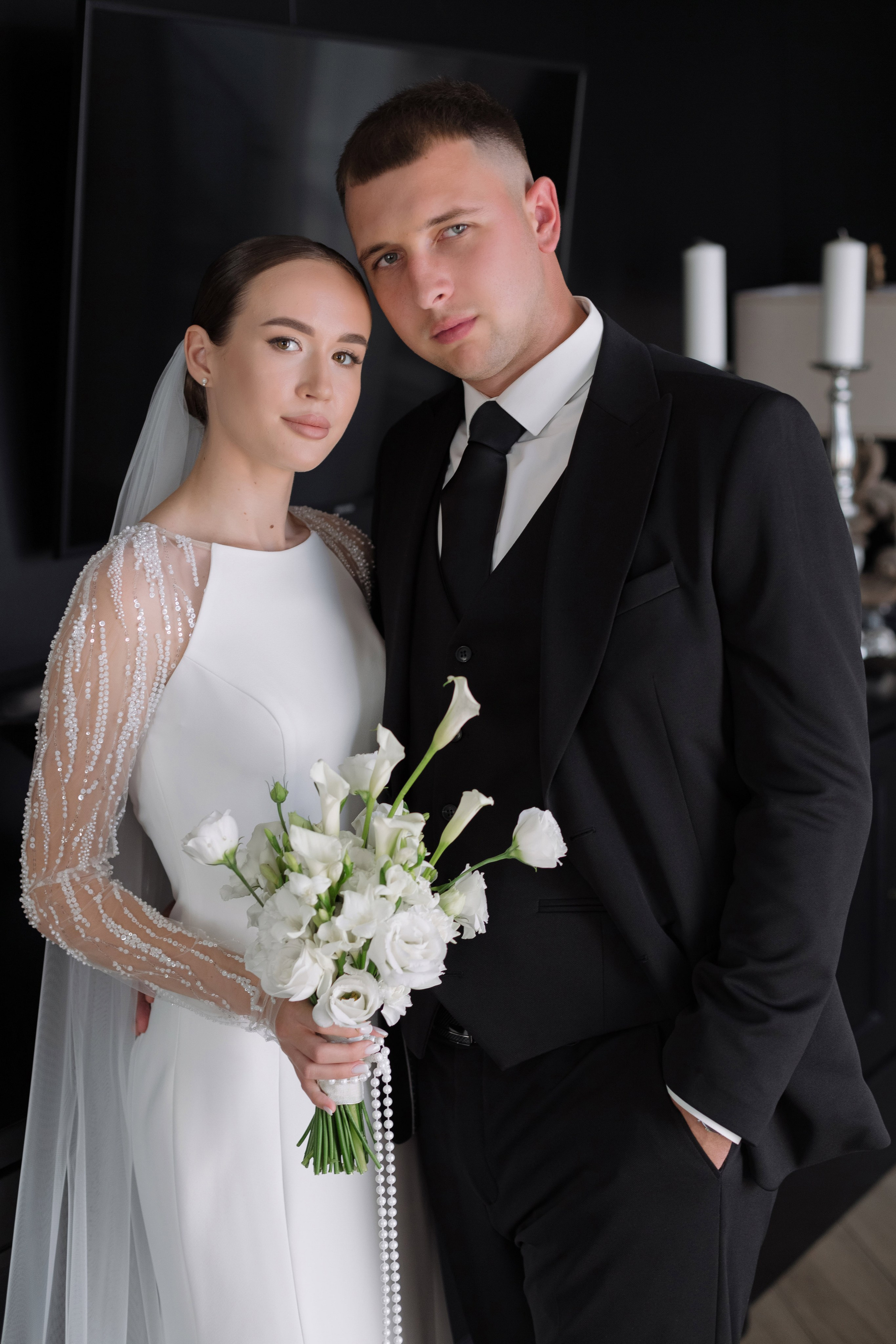 Совместный портрет жениха и невесты Ярослава и Светланы на свадебных сборах в Golden Horse, Таганрог