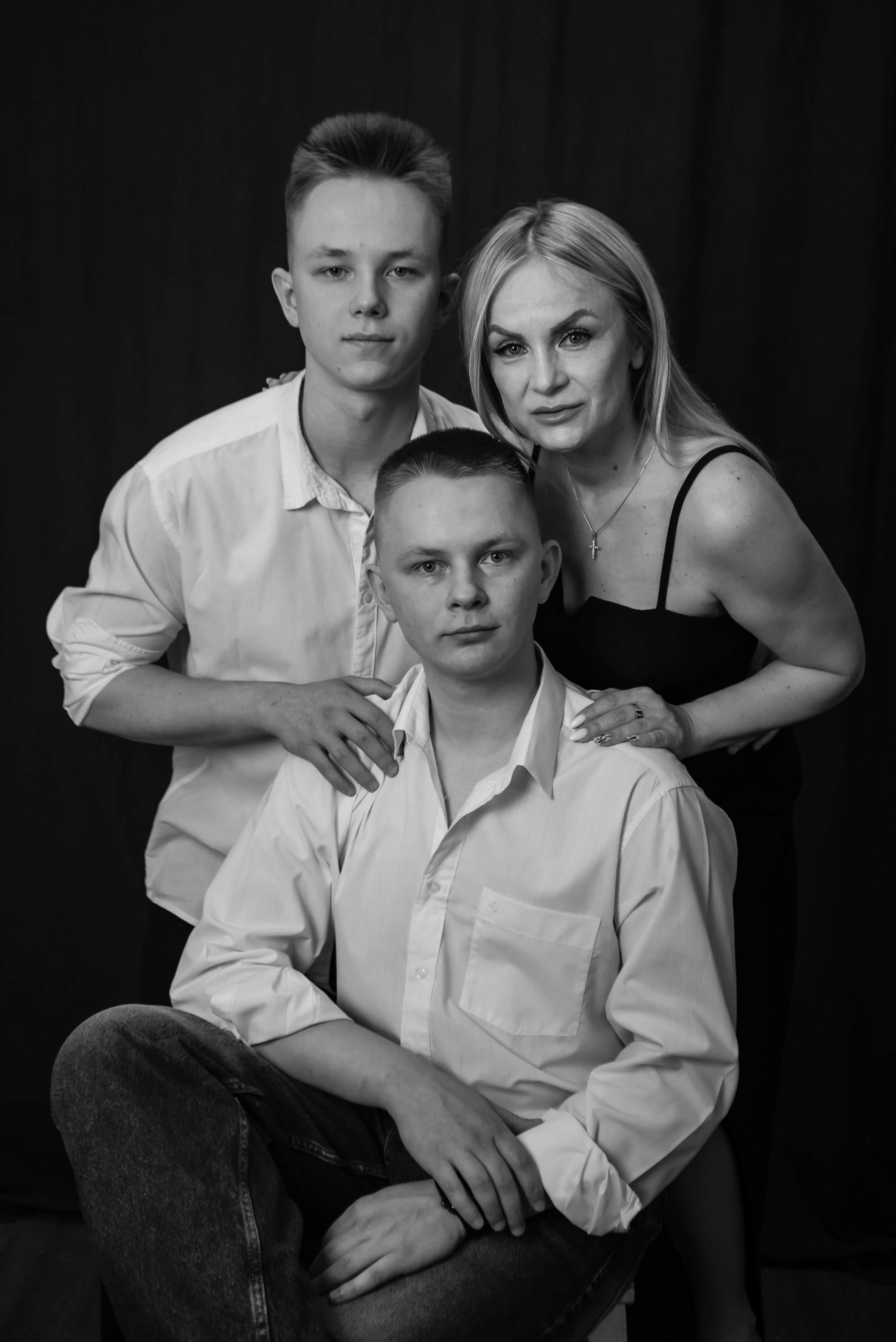 Семейная съемка в студии. Фотограф Тула творческие фотосессии недорого Ольга Ромашина