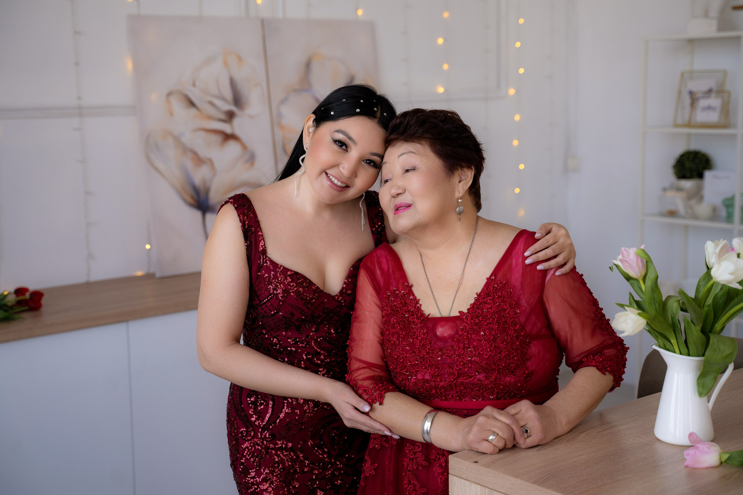 Платья Family look. Фотостудия Малина в городе Улан-Удэ. Фотограф Ирина Жарникова