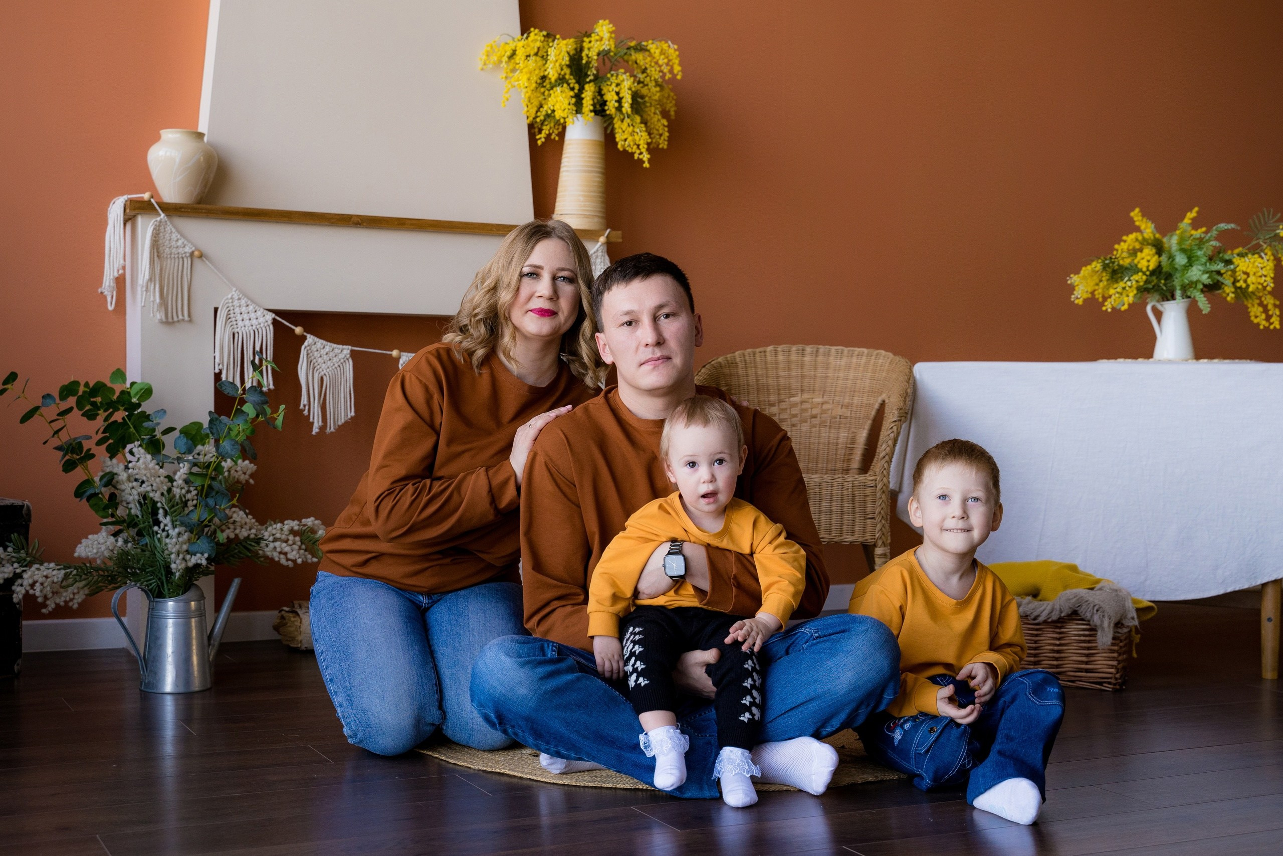 Комплекты Family look. Фотостудия Малина в городе Улан-Удэ. Фотограф Ирина Жарникова