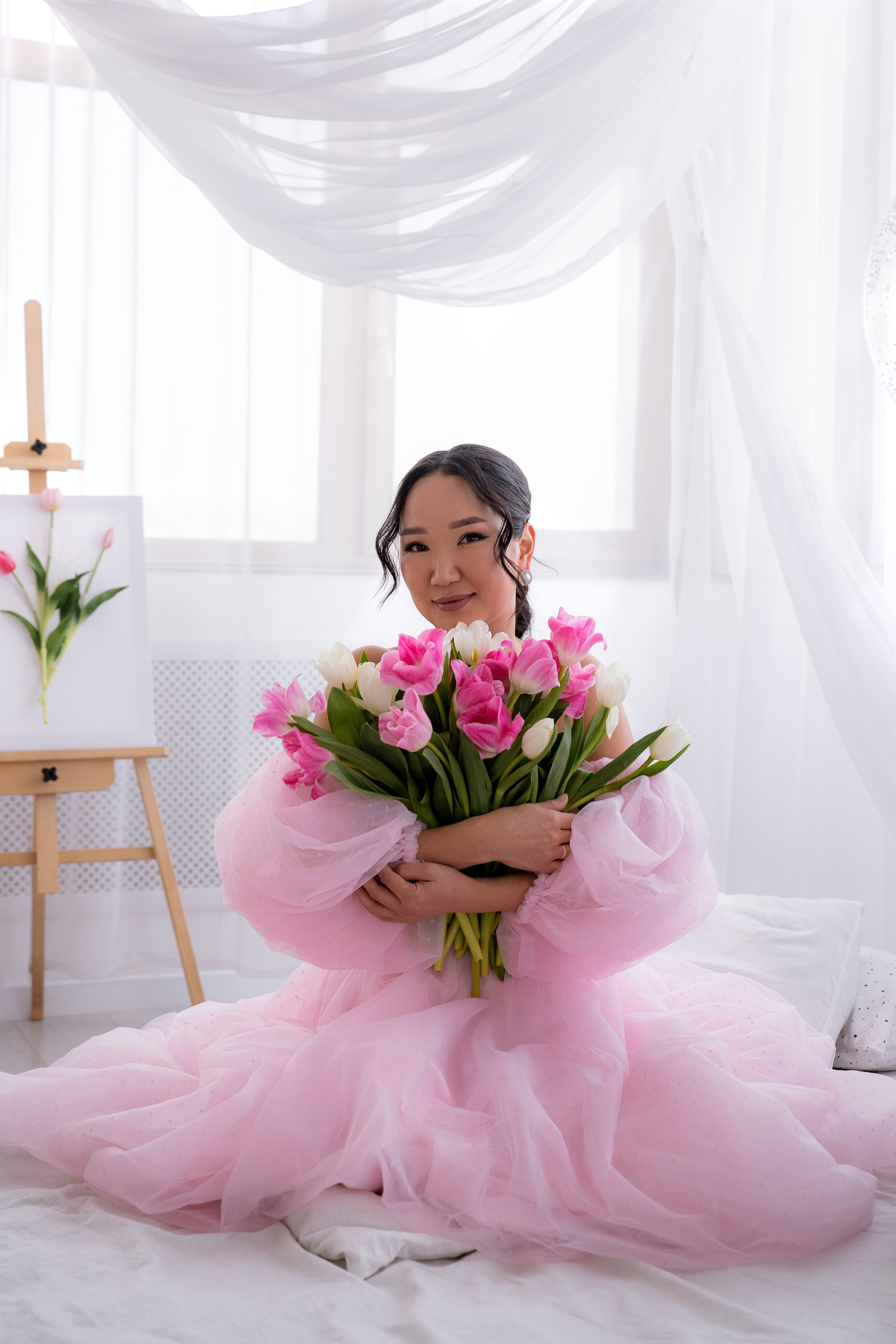 Тюльпановое настроение. Фотостудия Малина в городе Улан-Удэ. Фотограф Ирина Жарникова