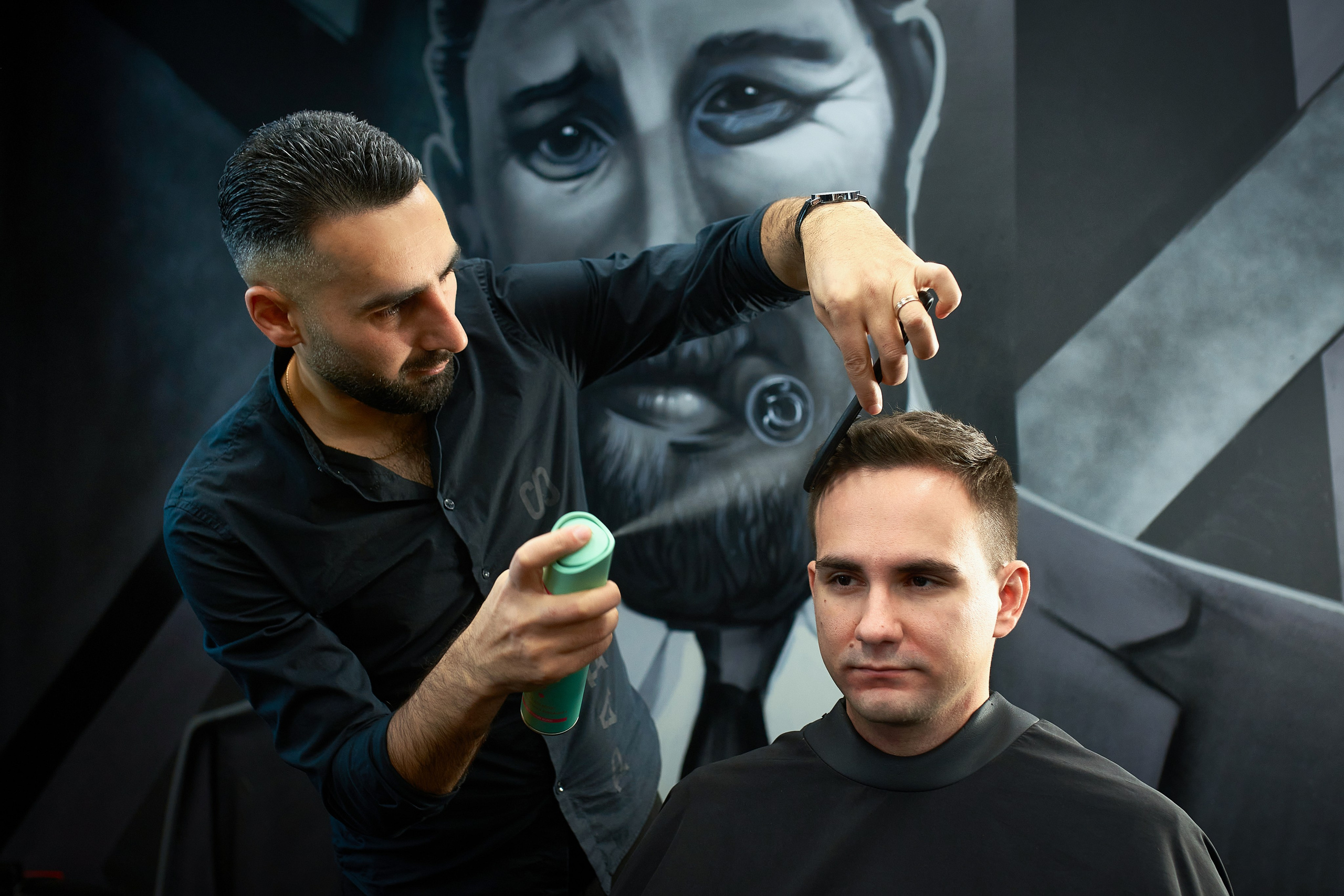 Жених в барбершопе. Фотограф Владимир Артамонов