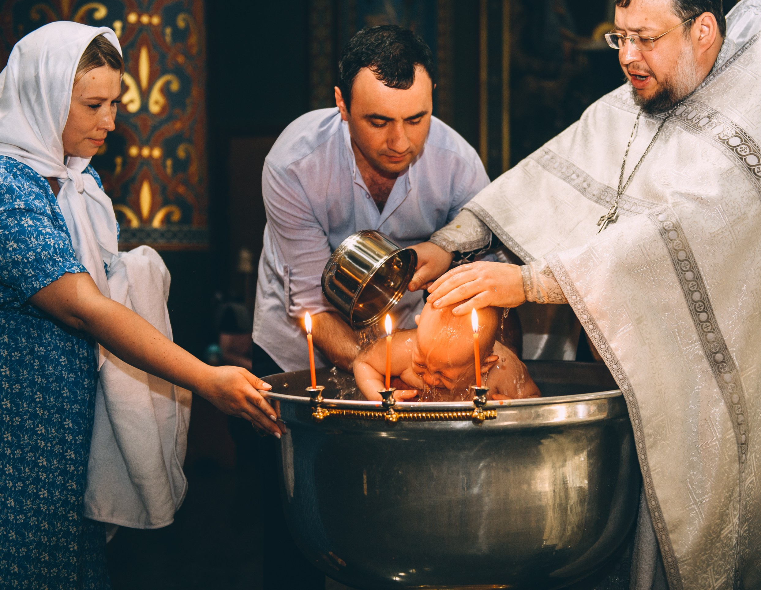 Крещение в храме Нерукотворного Образа Христа Спасителя. Свадебный и семейный фотограф София Невская