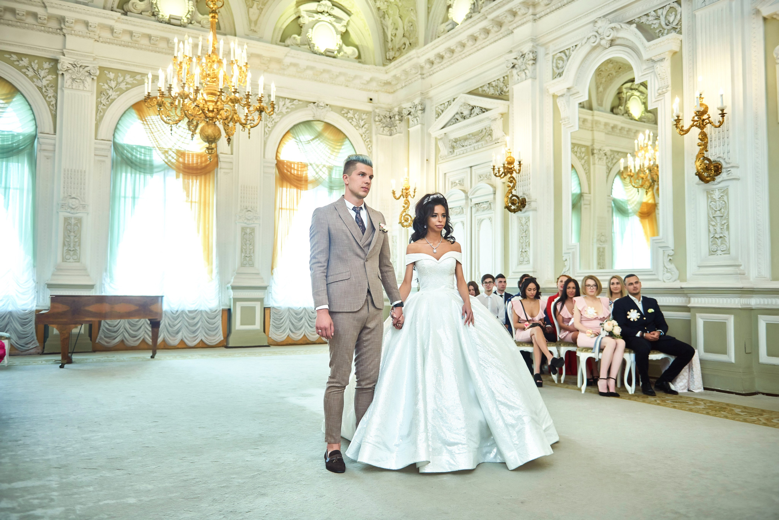 Михаил и Анна (Первый Дворец Бракосочетания России на Английской набережной 28). Портретный, семейный и свадебный фотограф в Санкт-Петербурге и в Пушкине Ширяев Денис