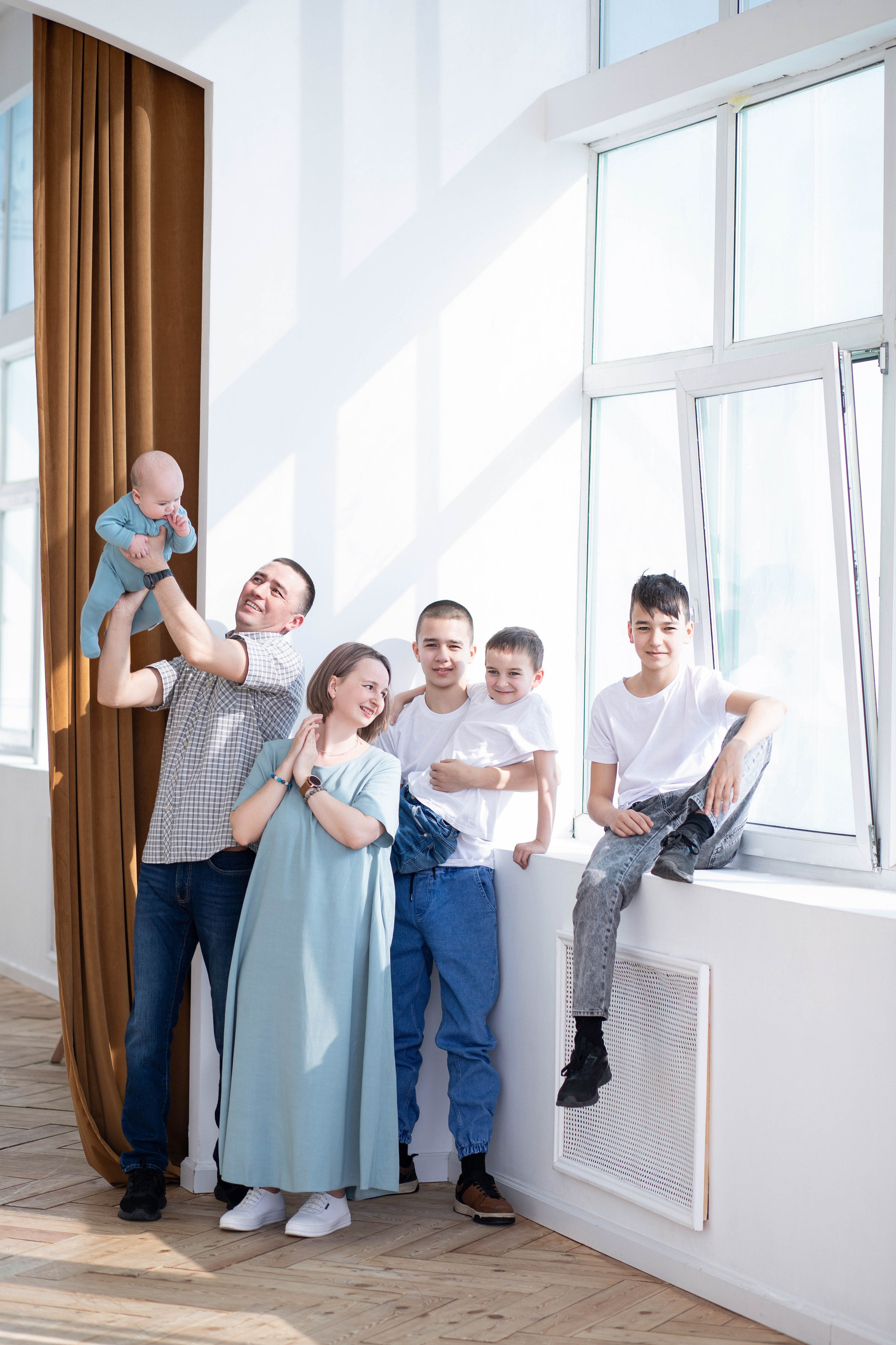 Александр, Екатерина, Степан, Семен, Вова и Вася. Семейный фотограф в Екатеринбурге и Красноуфимске Евгения Лягаева
