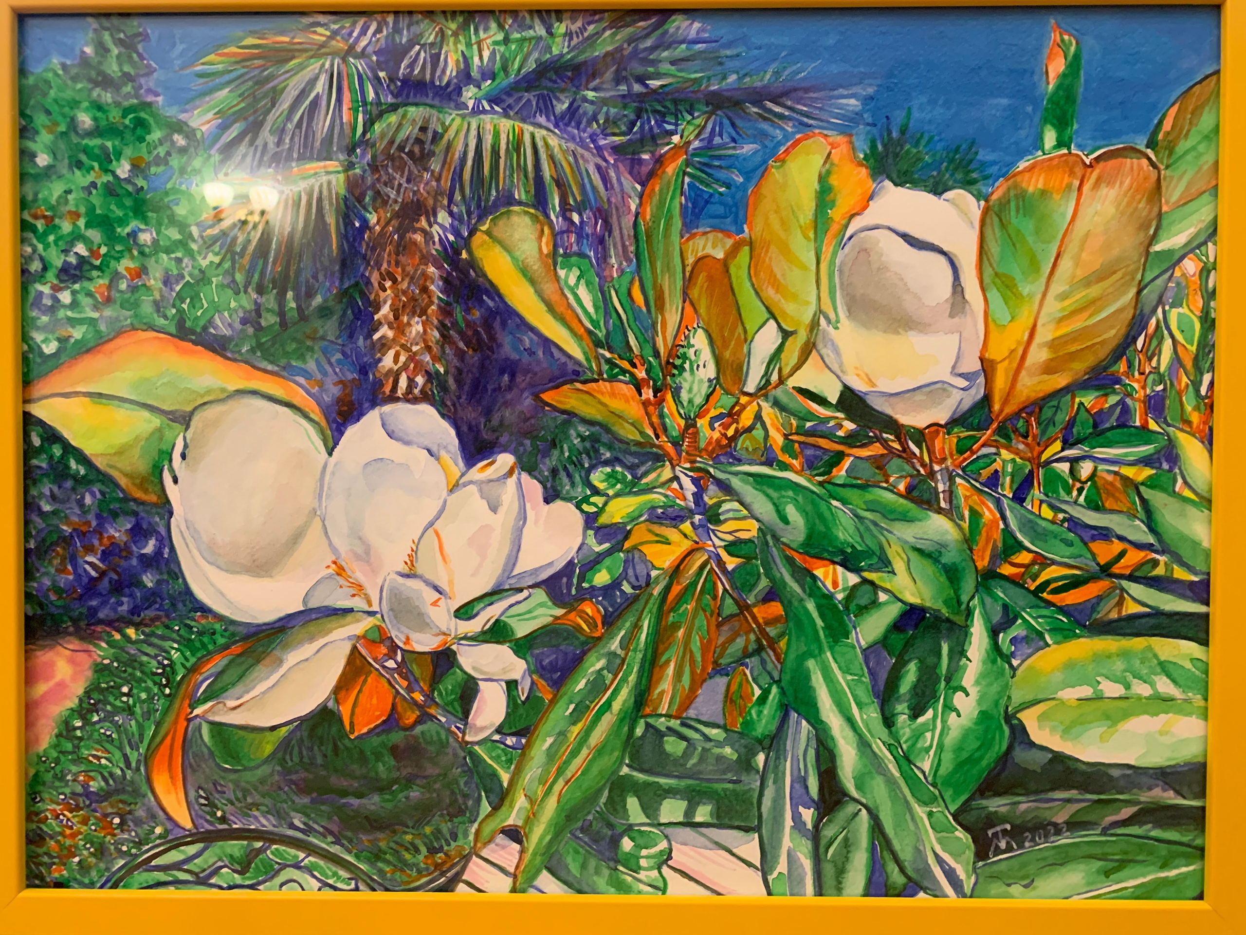 Magnolia 40/50 cm watercolor on paper 2023