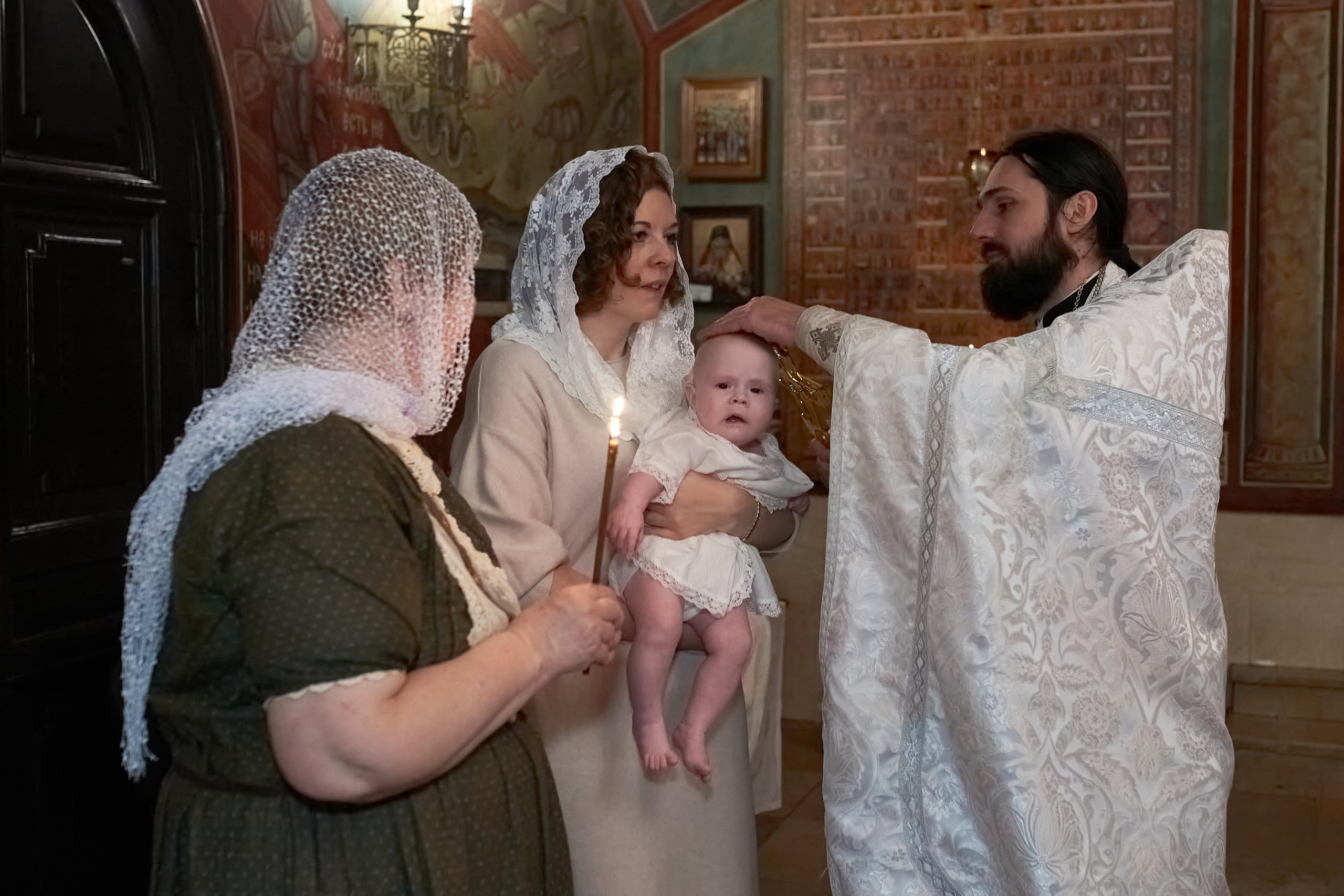 Крещение в Зачатьевском женском монастыре