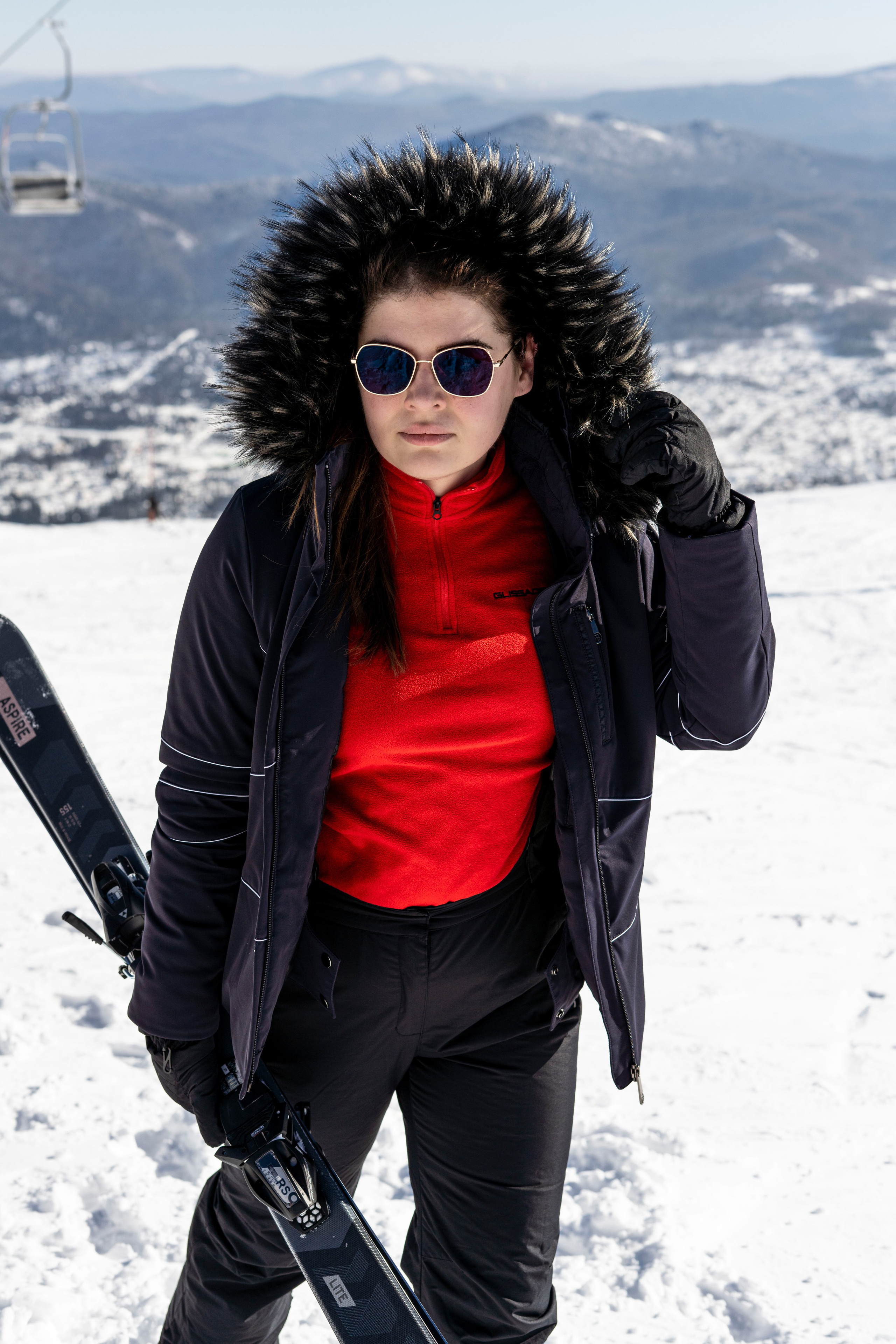 Фотосессия на вершине. Анастасия Паршукова — фотограф Шерегеш Новосибирск