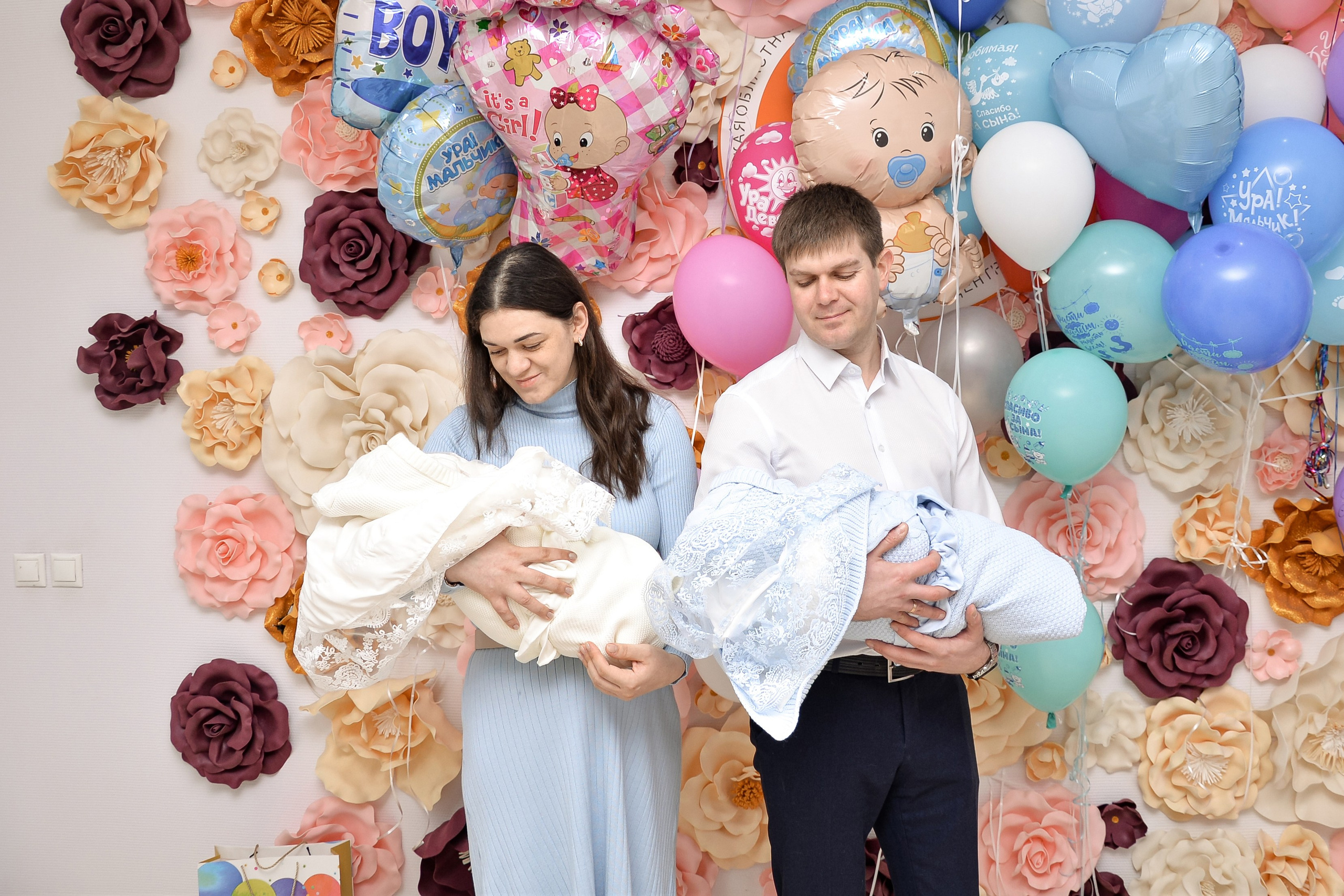Выписка Королевской двойни. Семейный и свадебный фотограф Галина Абакумова, фотосессии в Белгороде