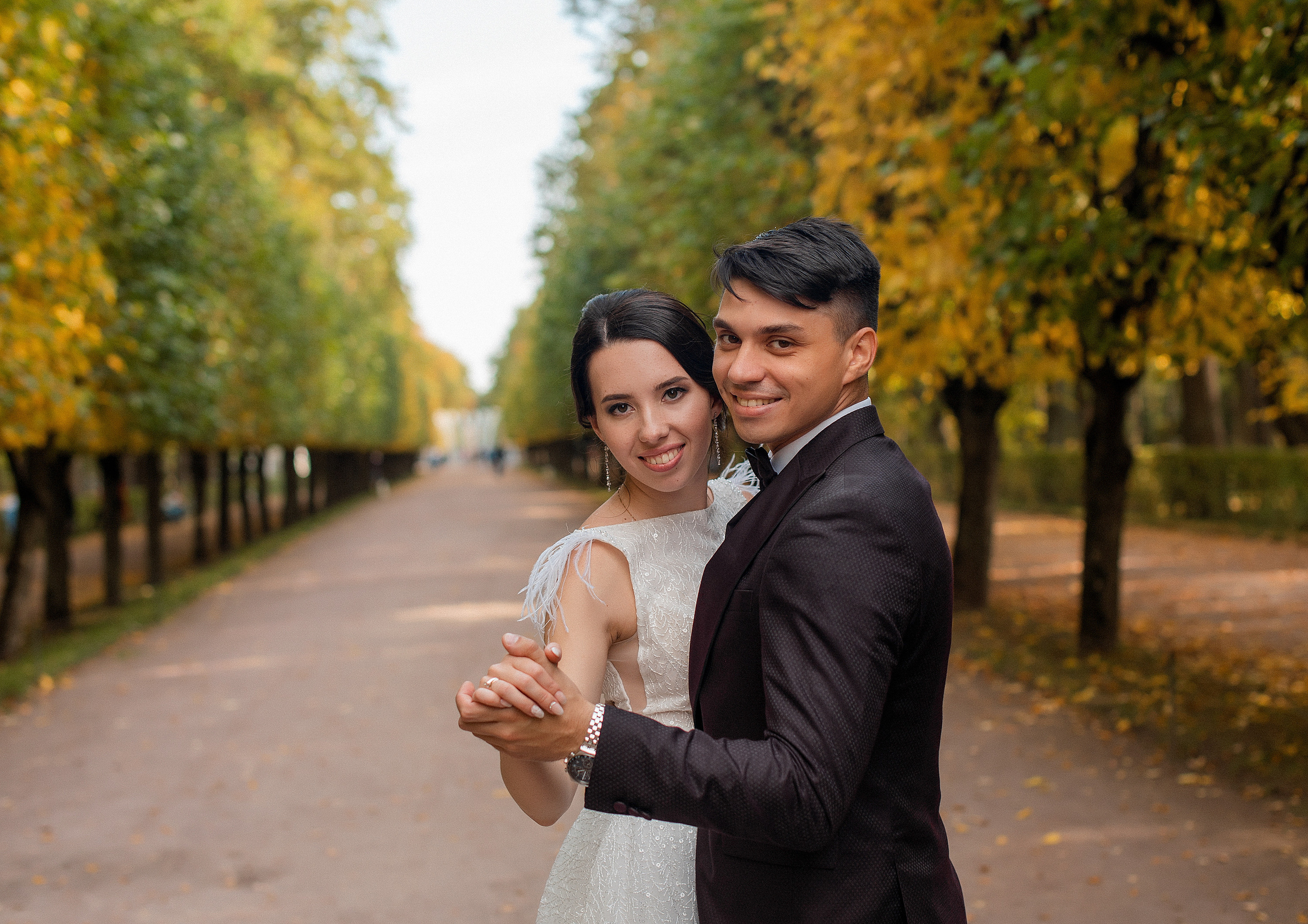 Свадьбы в Петергофе. Живые снимки! Фотограф Даша Бендер