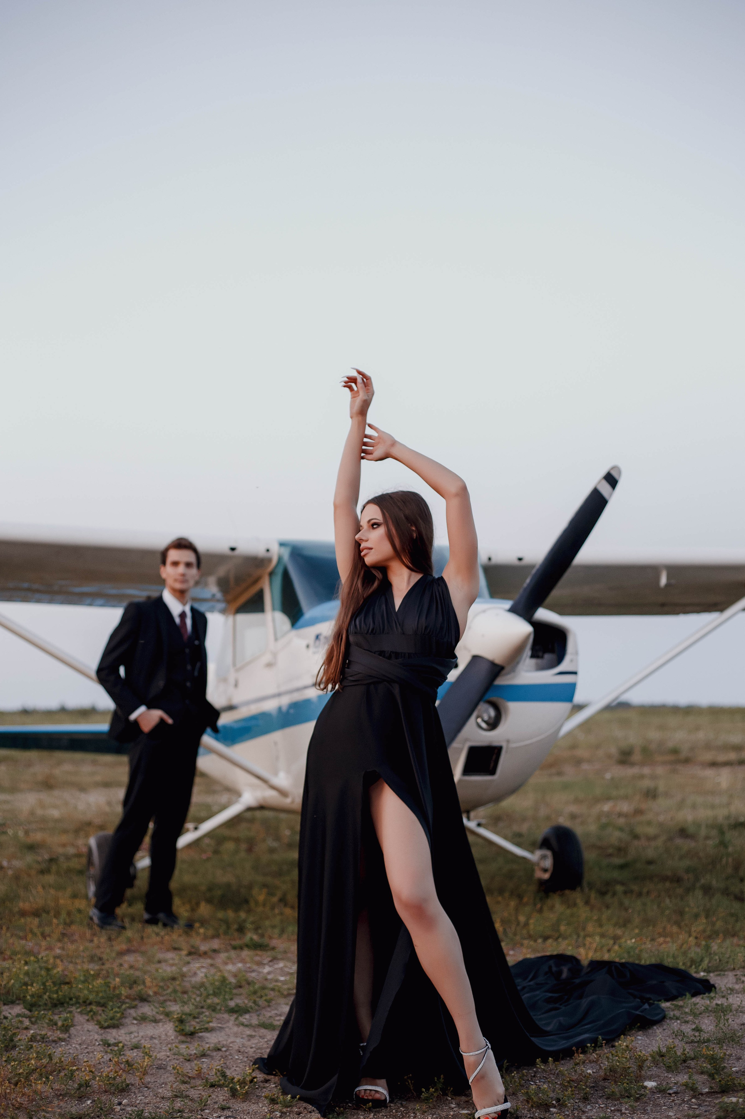 На взлетной полосе. Свадебный фотограф Санкт-Петербург  Москва