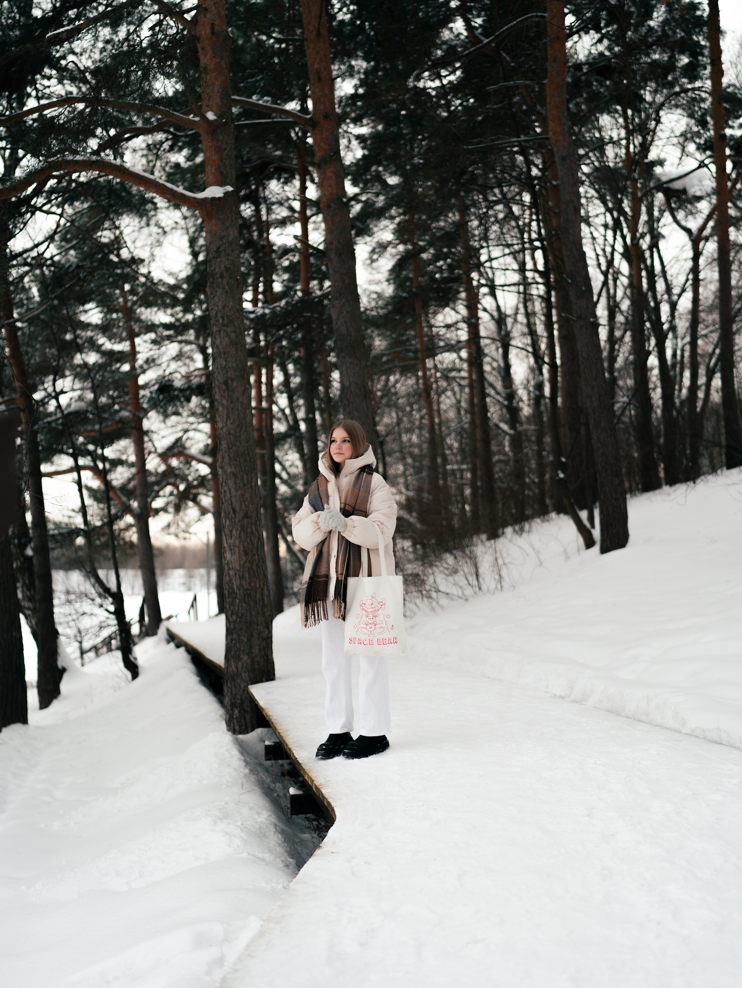 Прогулка в зимнем лесу. Свадебный фотограф в Москве Кристина Чехова