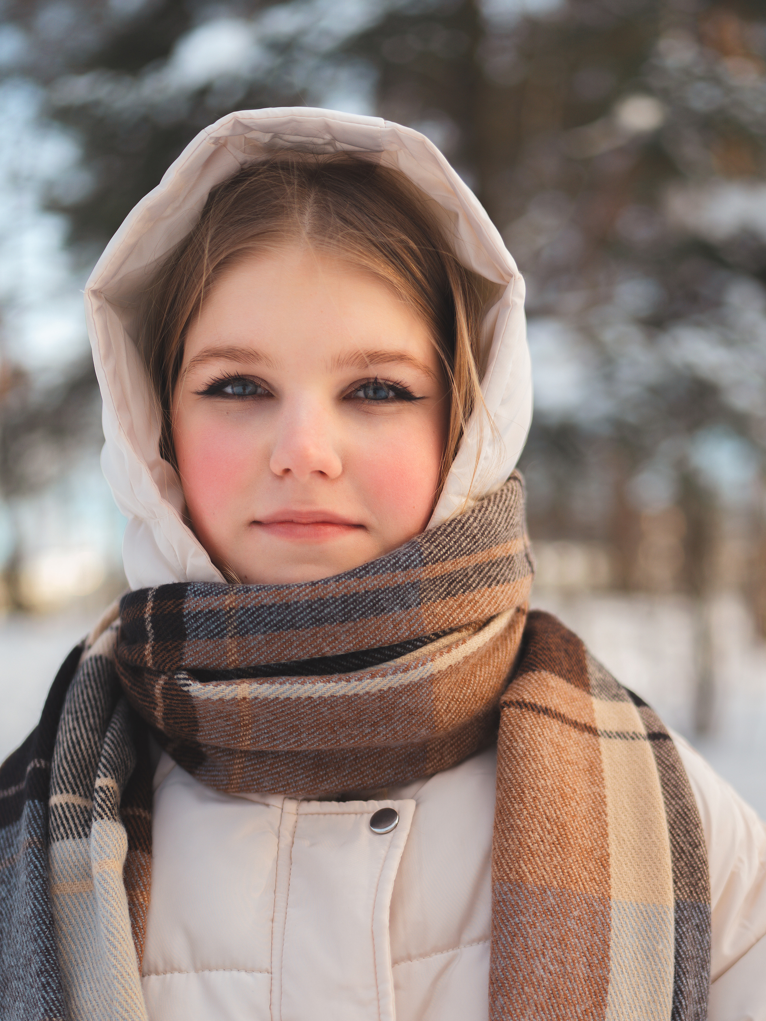 Прогулка в зимнем лесу. Свадебный фотограф в Москве Кристина Чехова