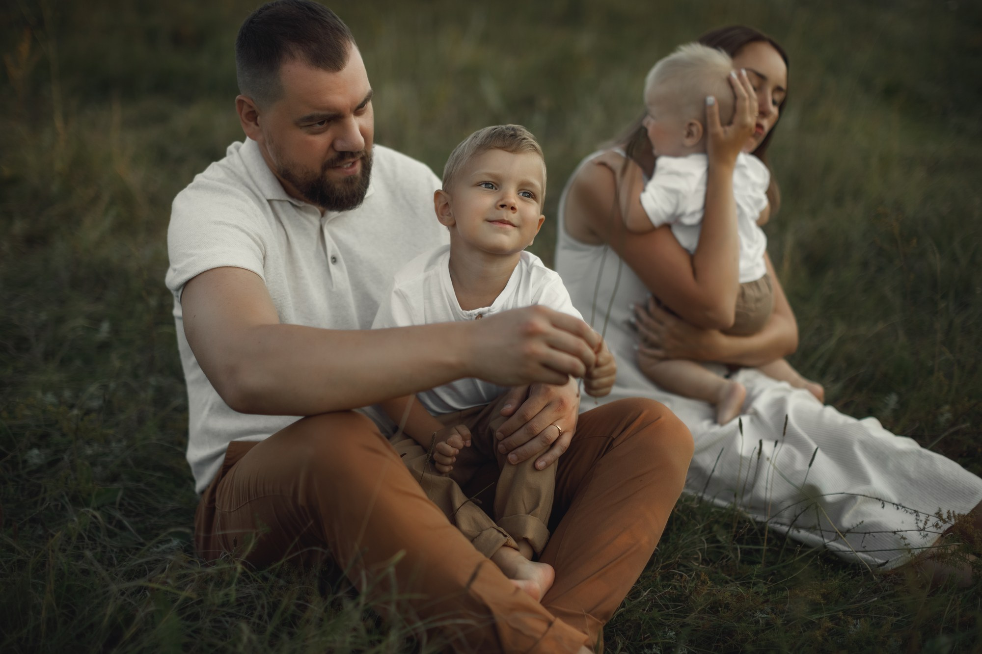 Счастливая семья на фотосессии в Тамбове