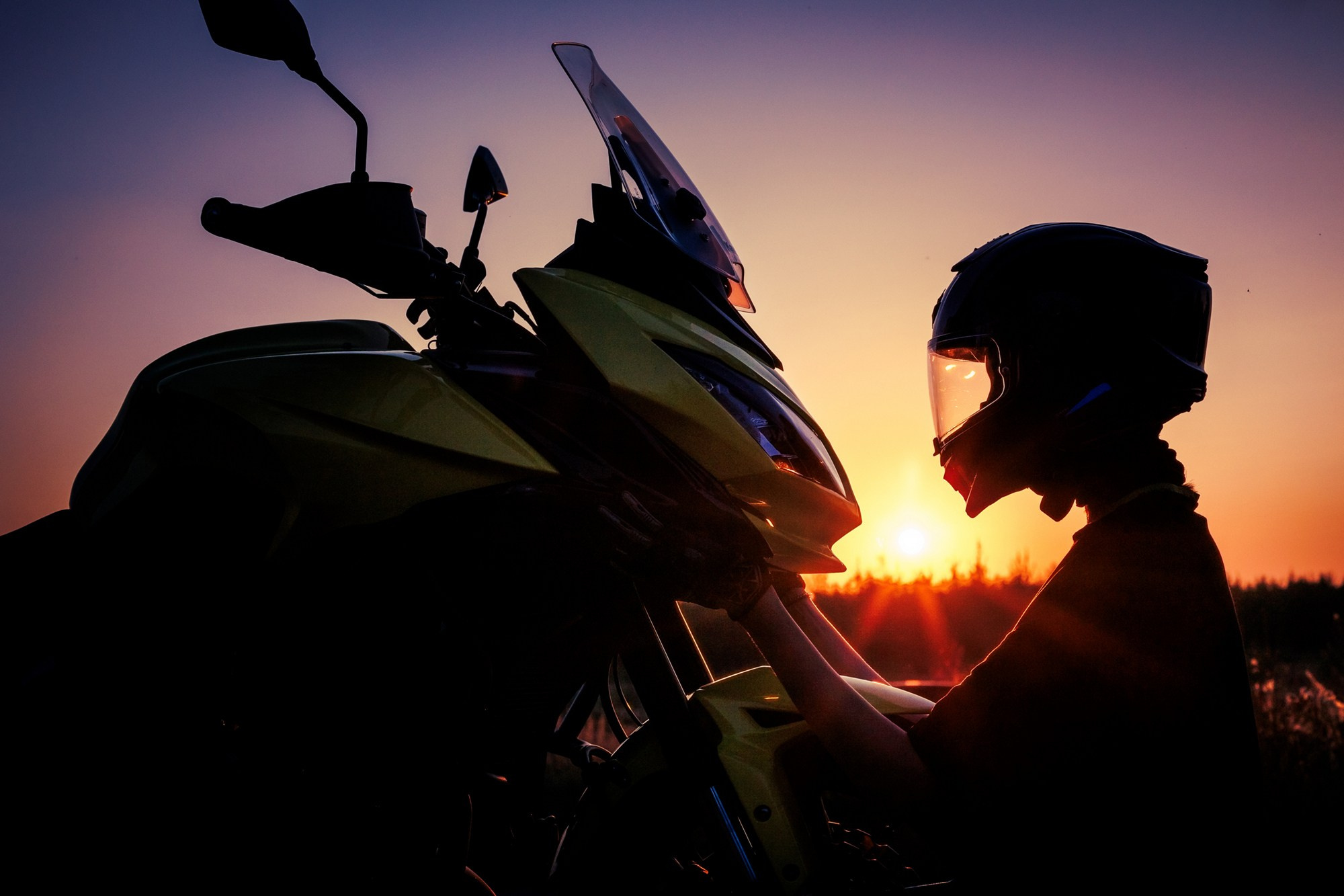 Портрет с мото. Свадебный и репортажный фотограф в Москве и Московской области