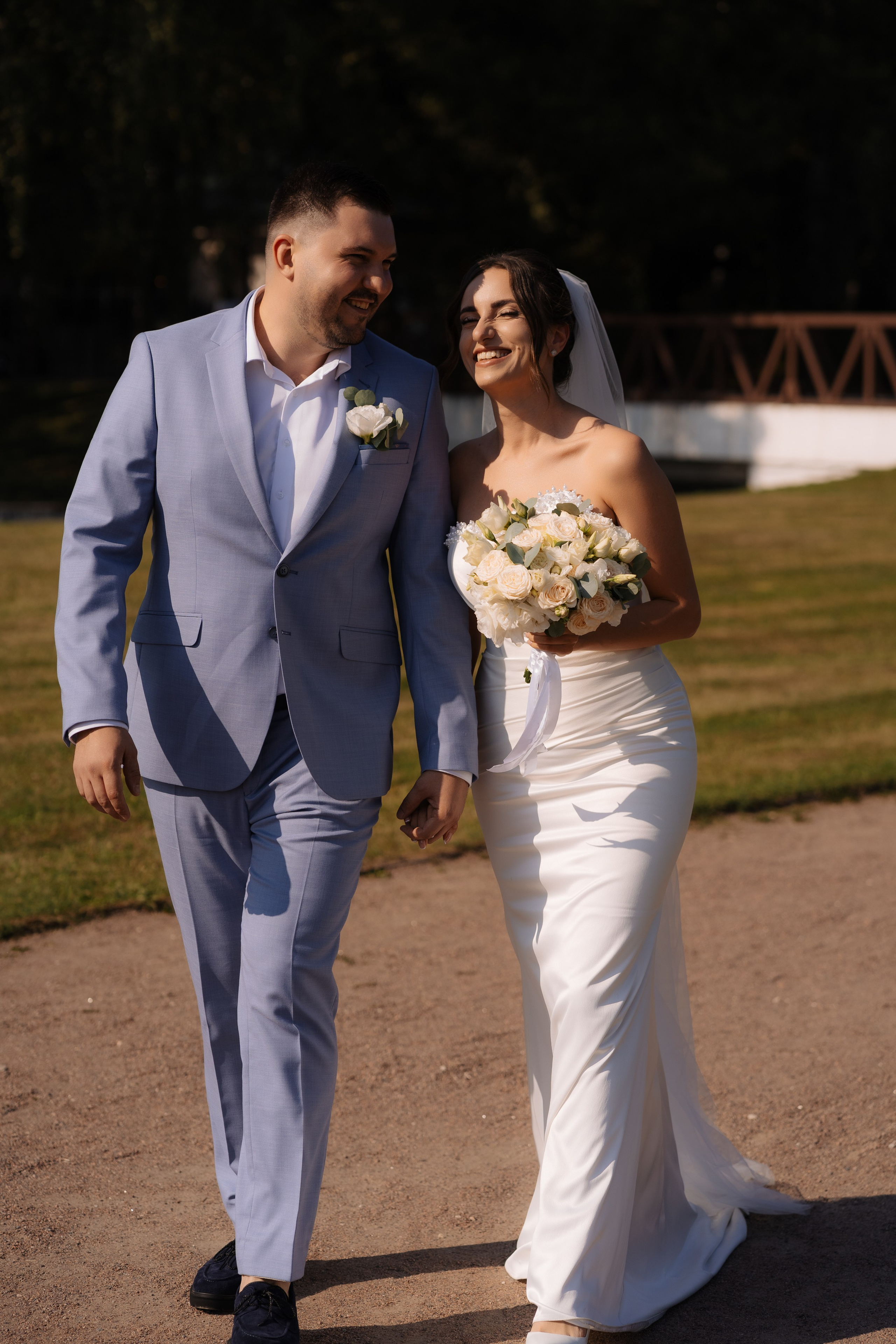 Свадебная фотосессия в Москве, парк Кусково. Свадебный фотограф в Москве Анна Полушина