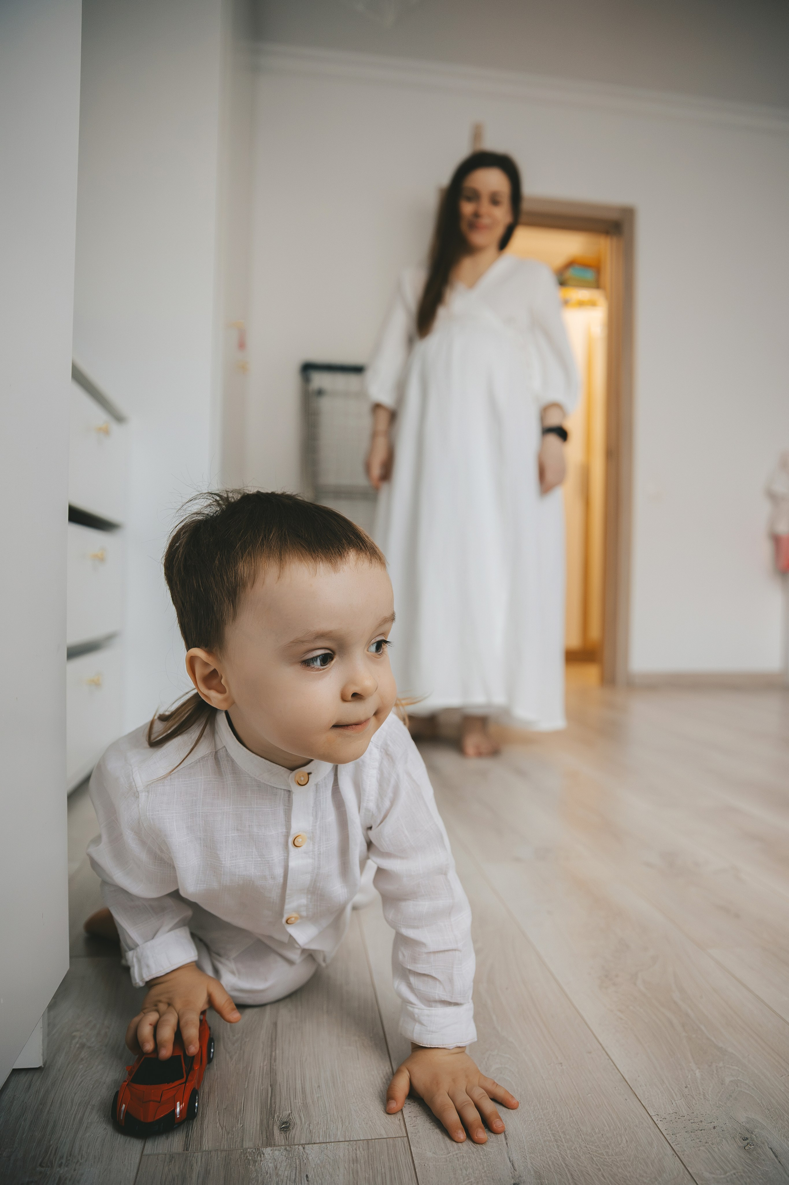 Фотосессия беременности дома с семьей. Семейный и женский фотограф в Москве Надежда Воробьева