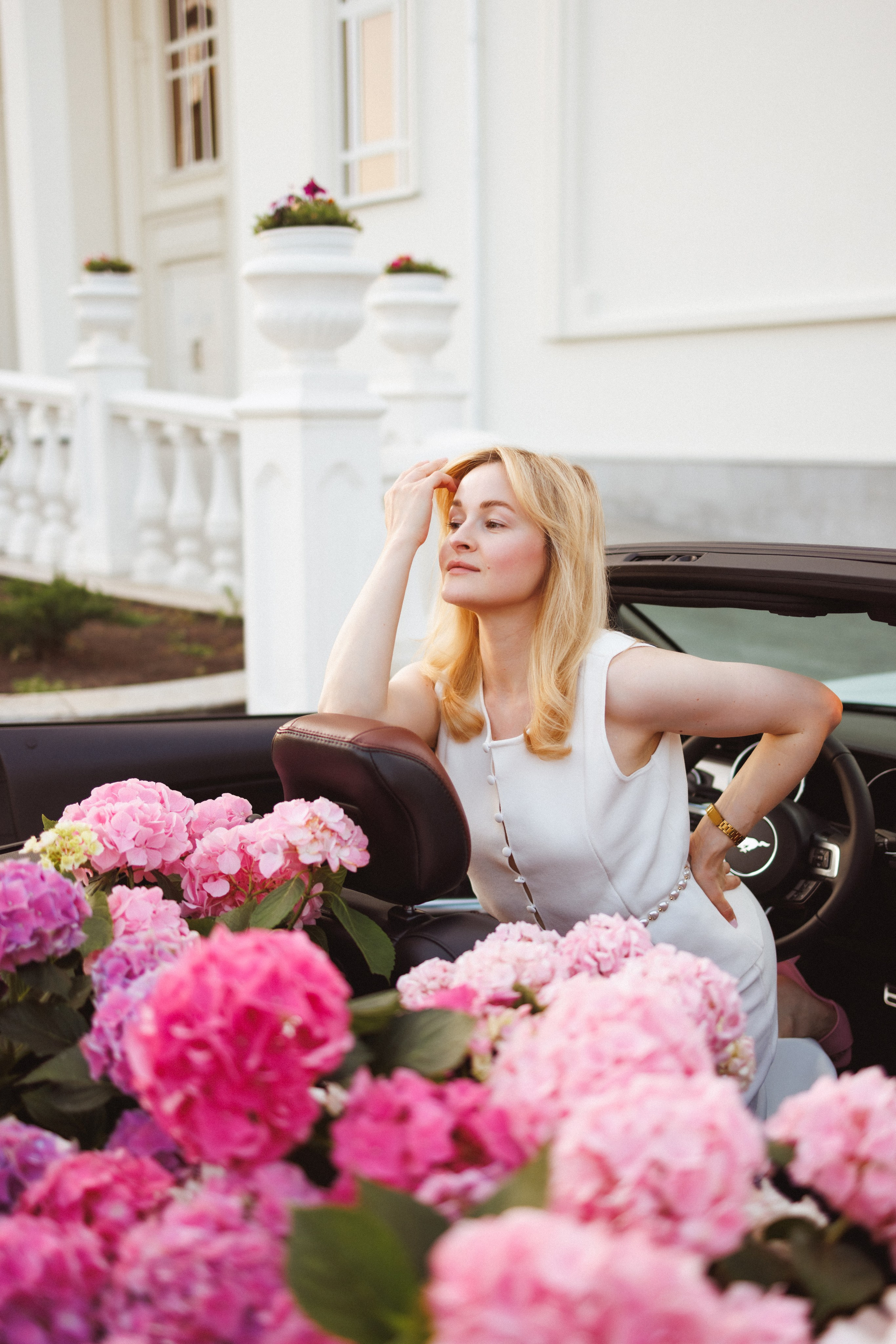 Фотосессия с Кабриолетом и живыми цветами, город Краснодар. Семейный и детский фотограф в Краснодаре Анна Трашкова