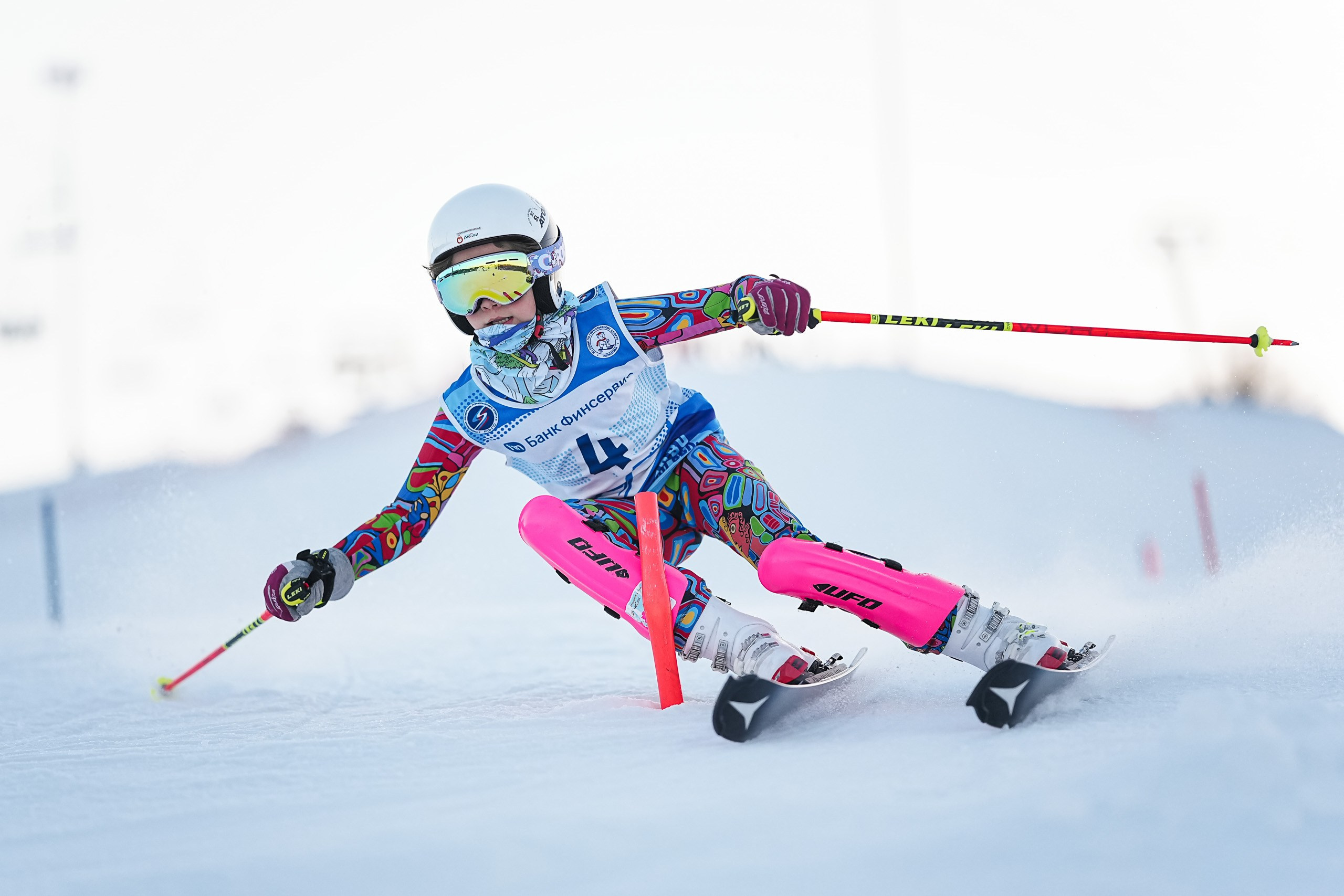 SL (Slalom) - Слалом. Соревнования по горнолыжному спорту. Московская область, Шуколово