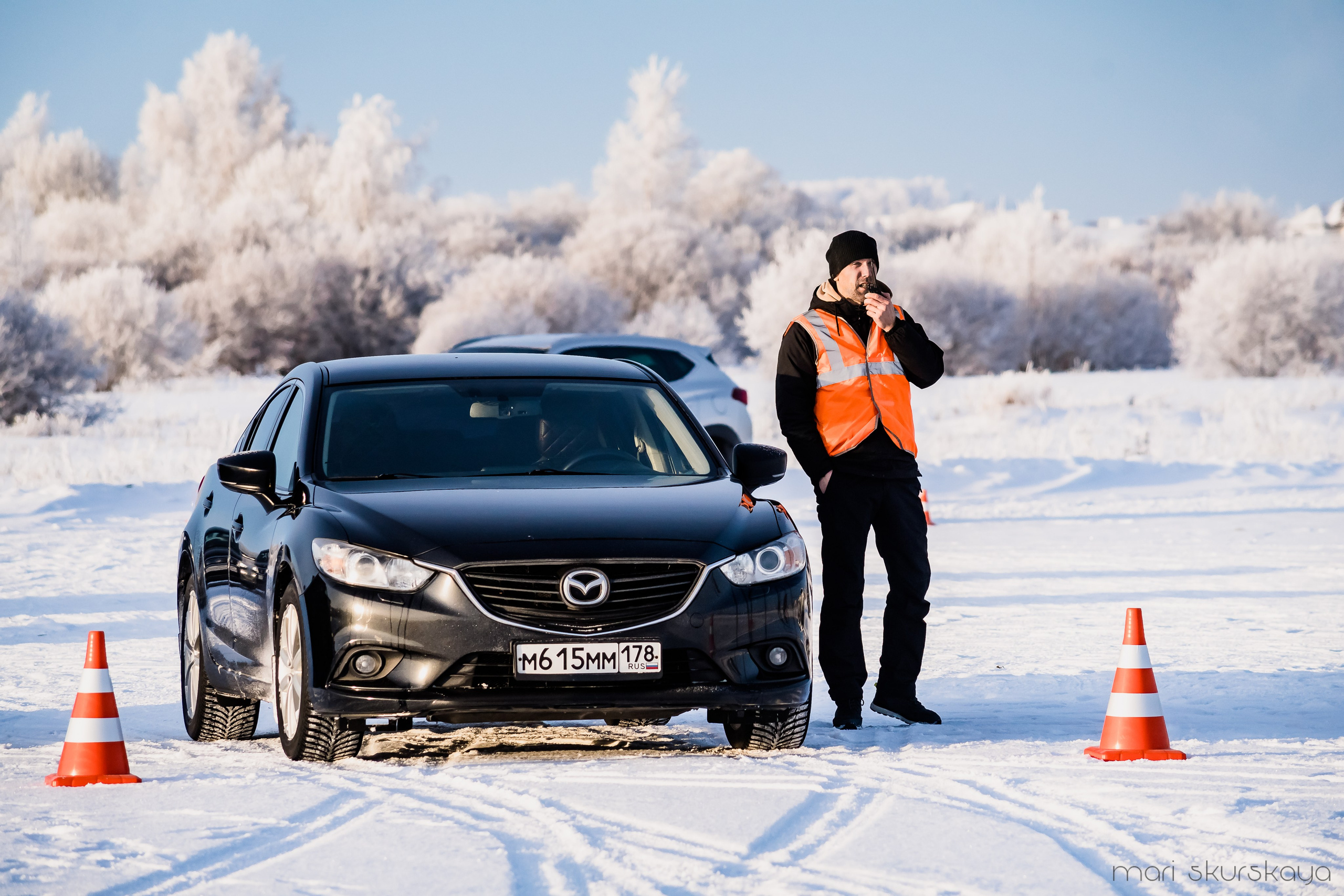 Контраварийная практика вождения автомобиля. Мотофотограф в Санкт-Петербурге Мария Скурская