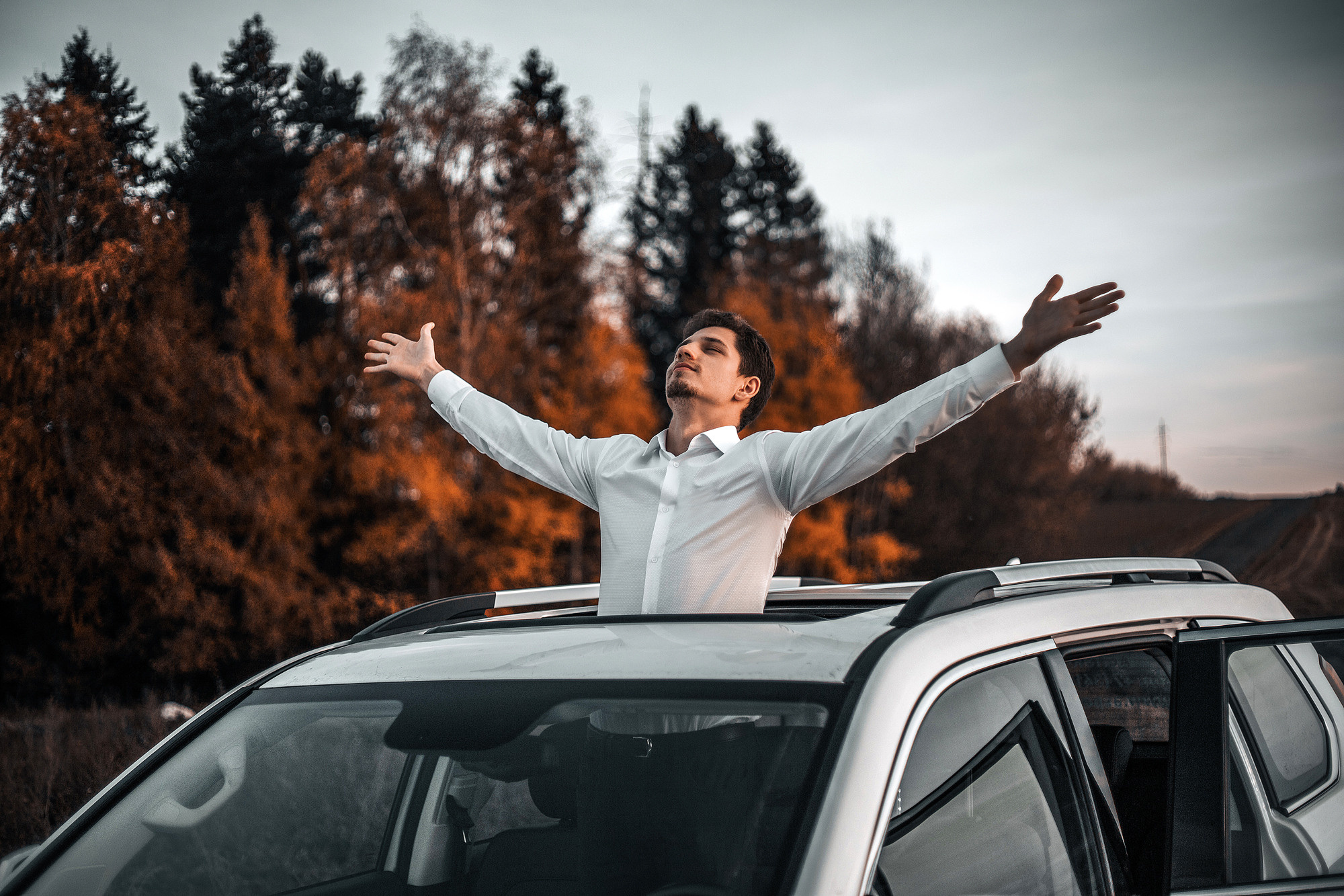 Мужская съемка в Ижевске с автомобилем Haval. Бизнес фотограф Ижевск — Назаров Роман