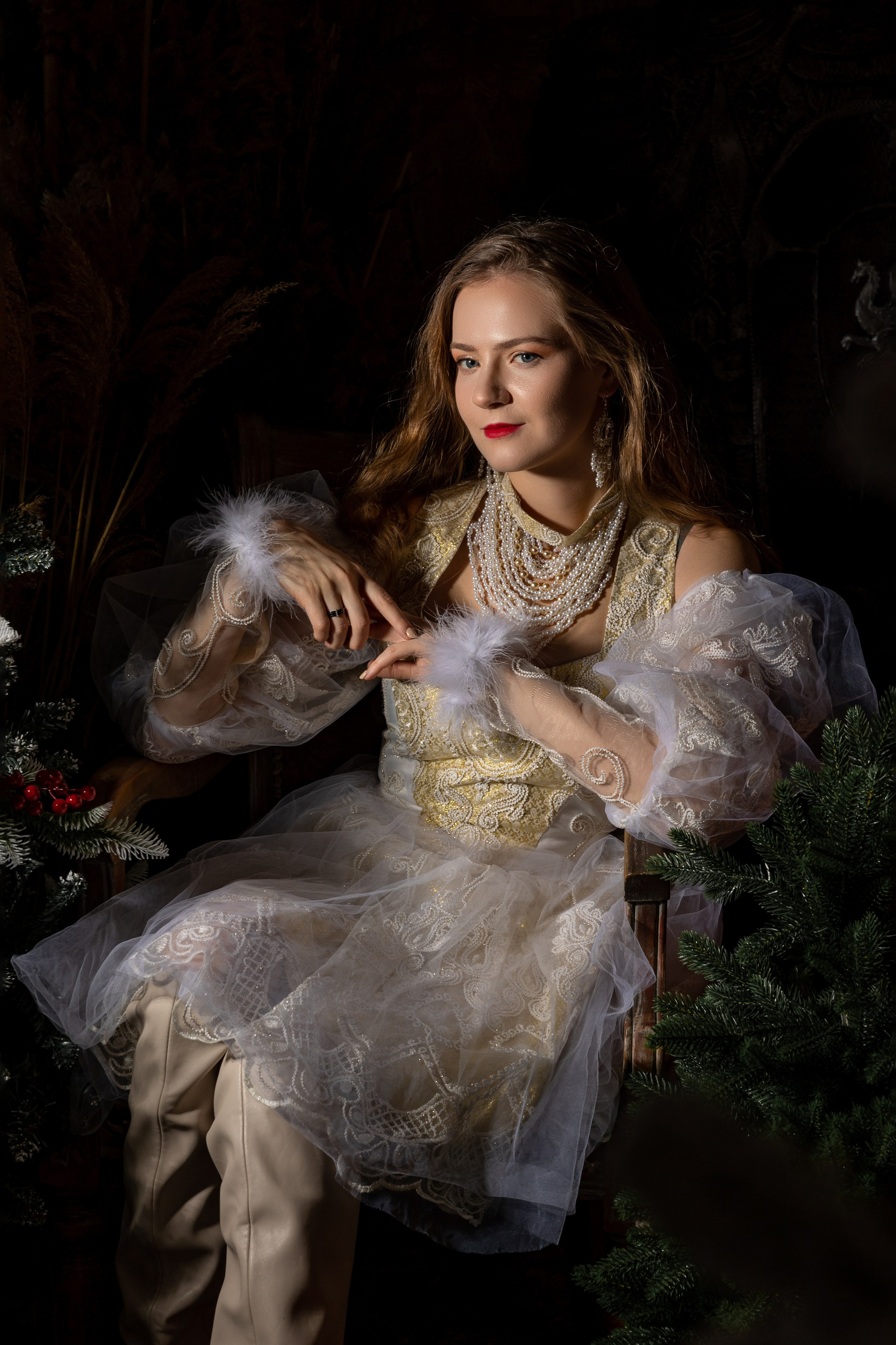 Фотосессия в русском стиле «Зимушка»