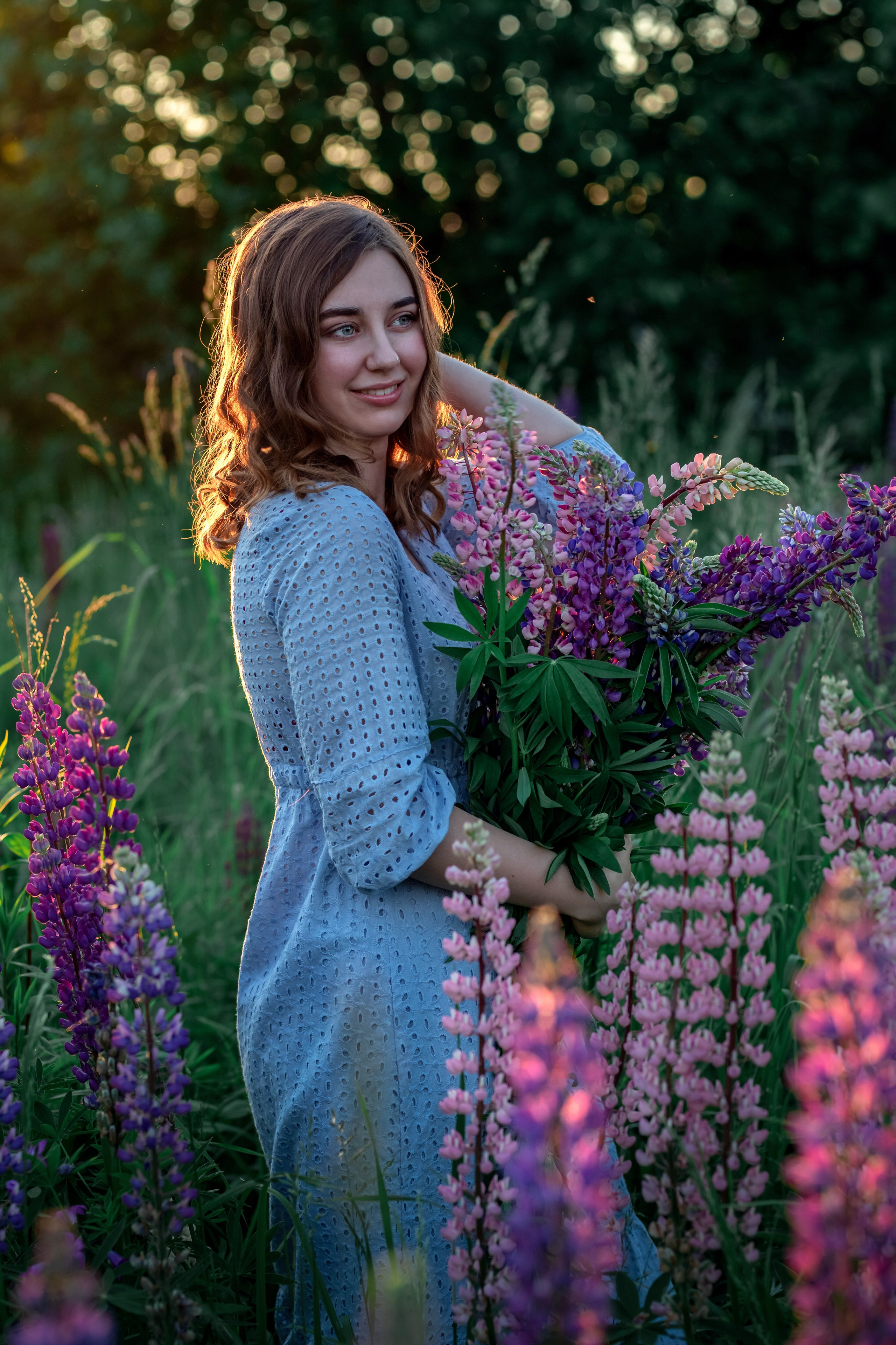 Люпины. Фотограф в Москве. Женские фотосессии, love-story, контент