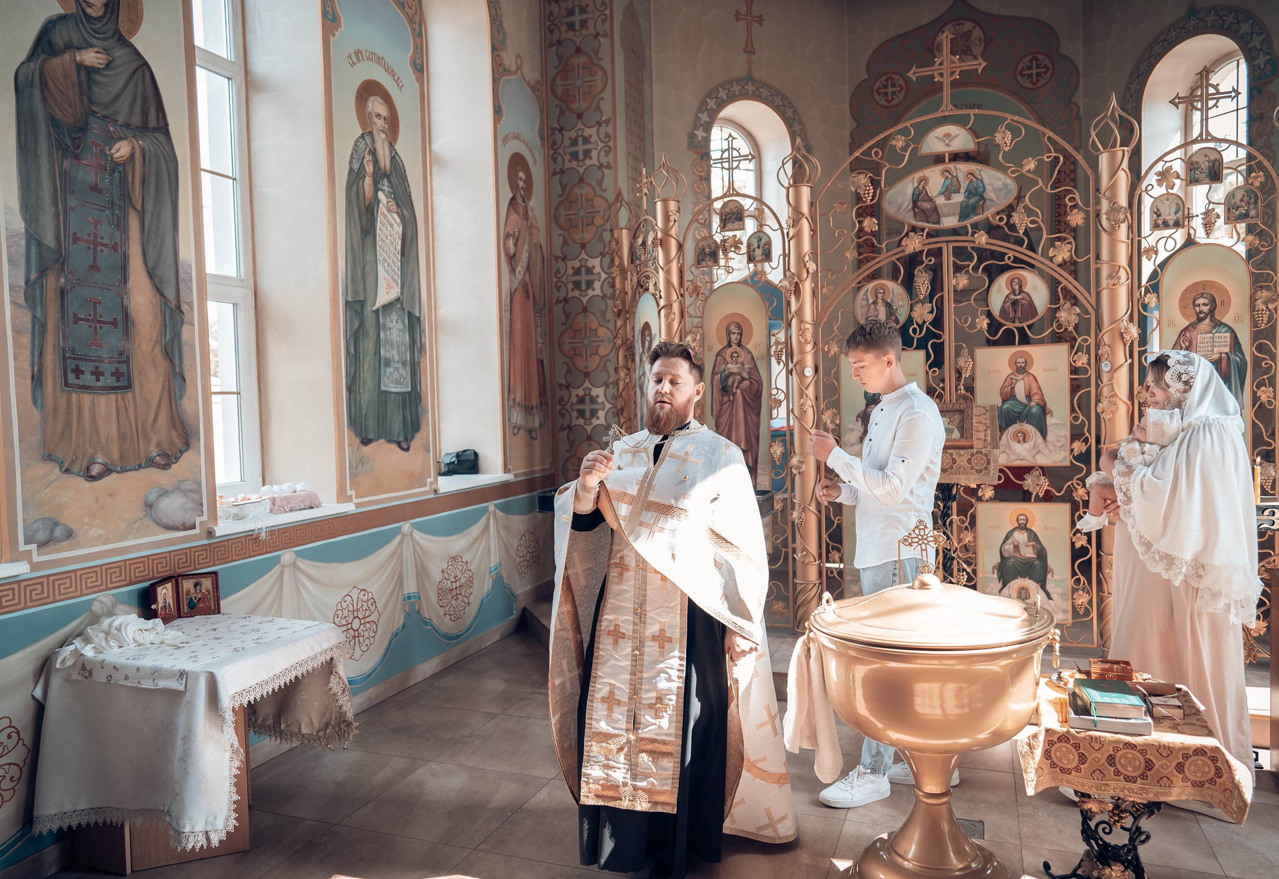 Крещение в храме ап.Андрея Первозванного г. Севастополь. Церковный фотограф Севастополь