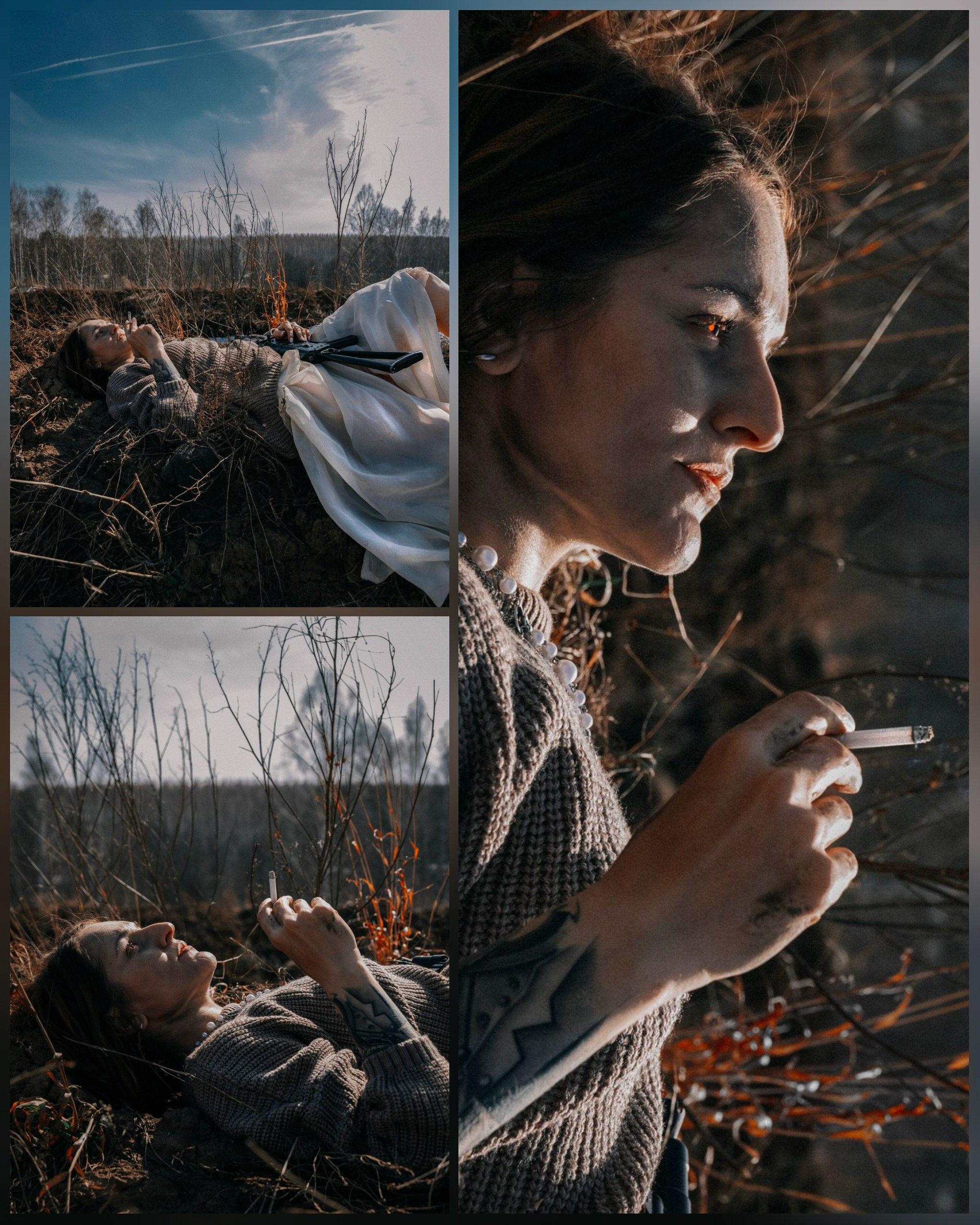 девушка с сигаретой