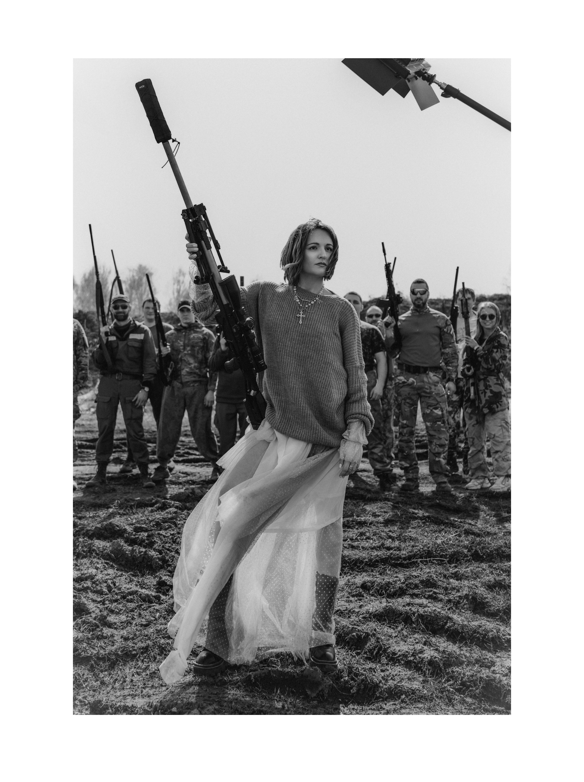 чб фото девушки