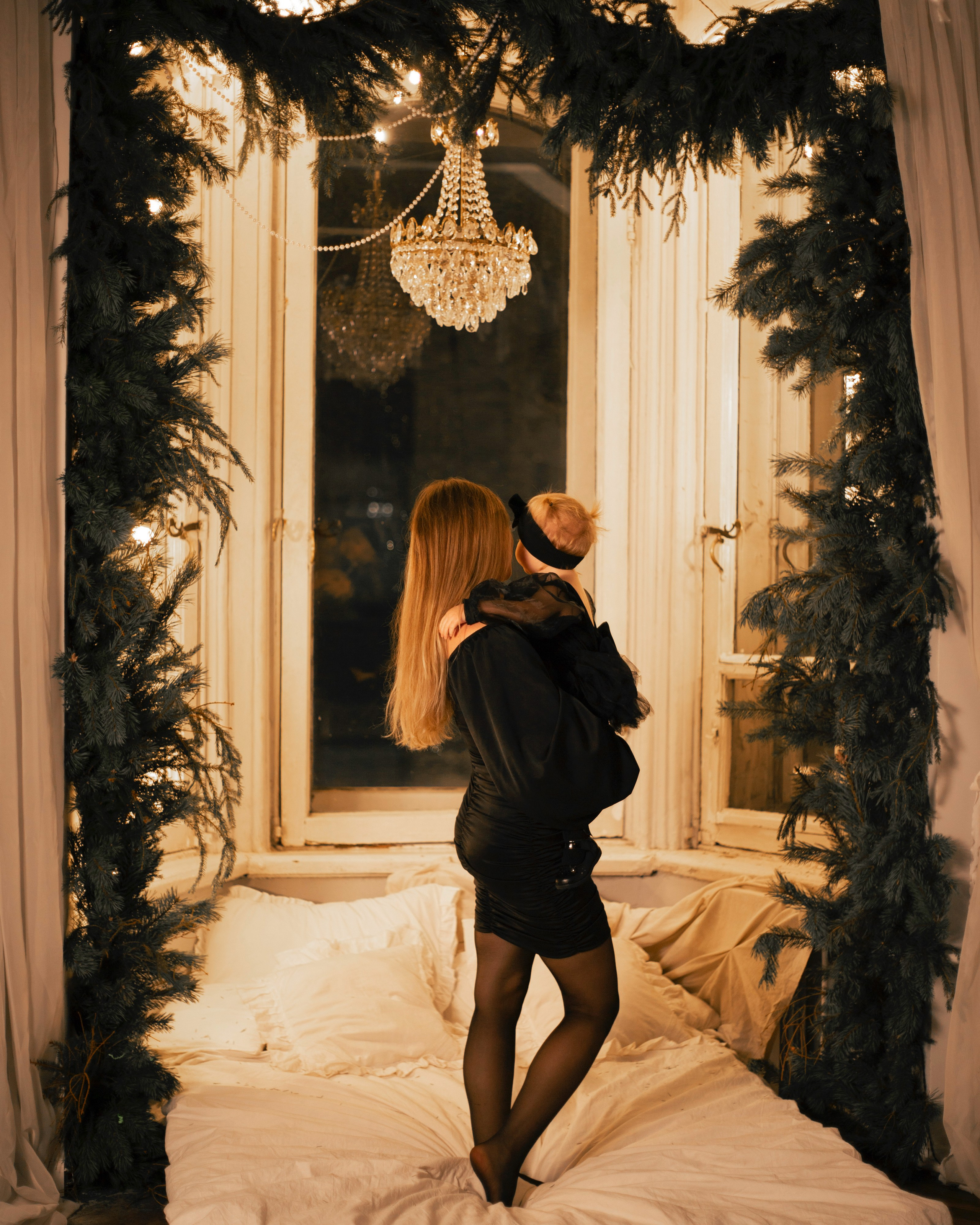 Новогодняя съёмка в фотостудии