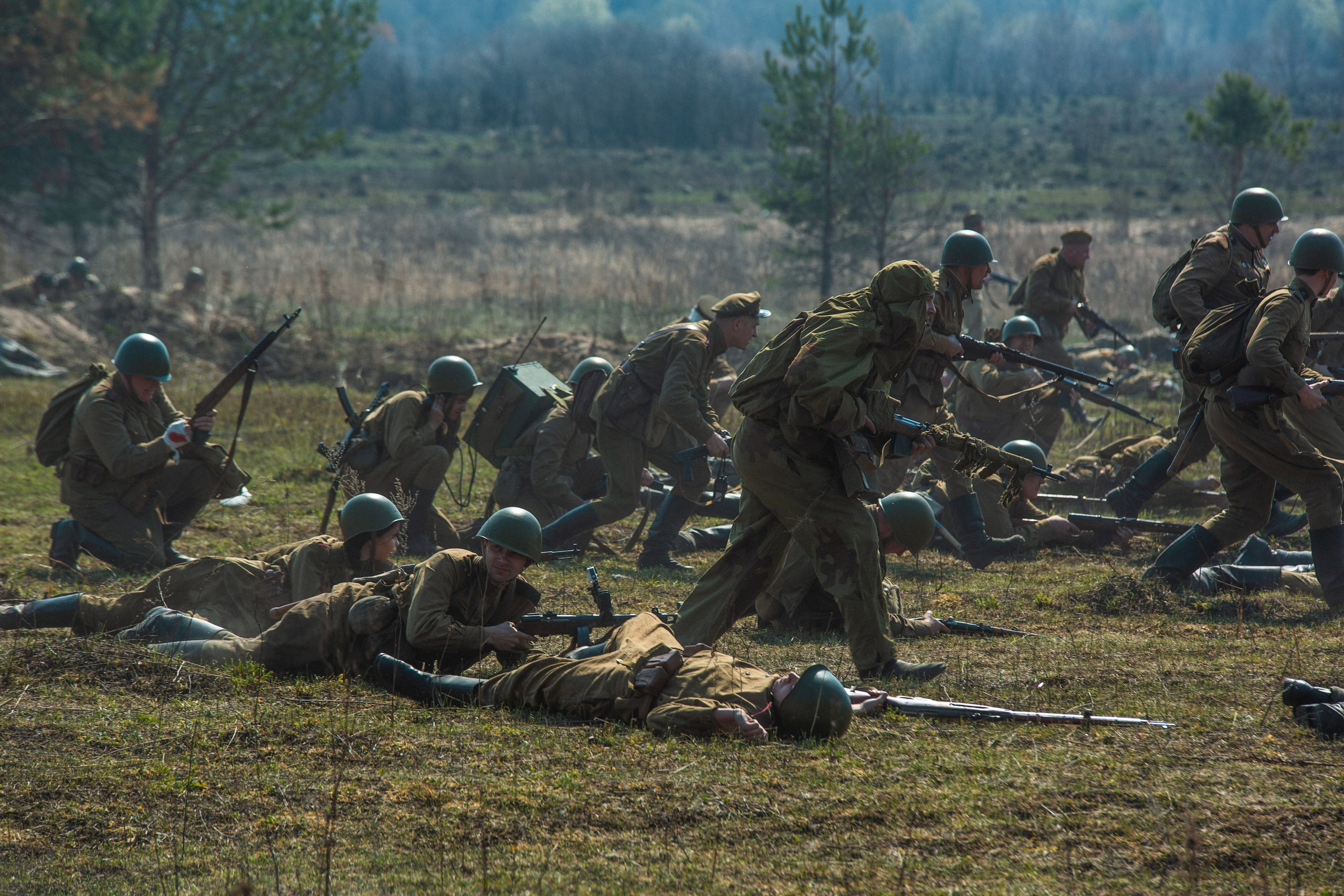 РЕКОНСТРУКЦИЯ БОЯ — ВОВ — БИТВА ЗА ГОРОД. Профессиональный фотограф в Мценске и Орловской области